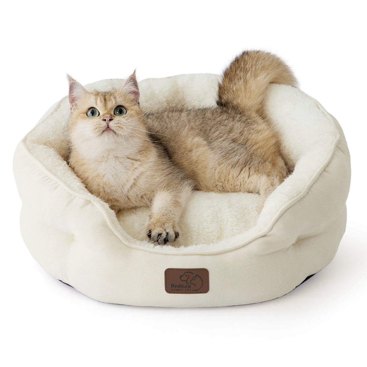 Round Solid Pet Bed