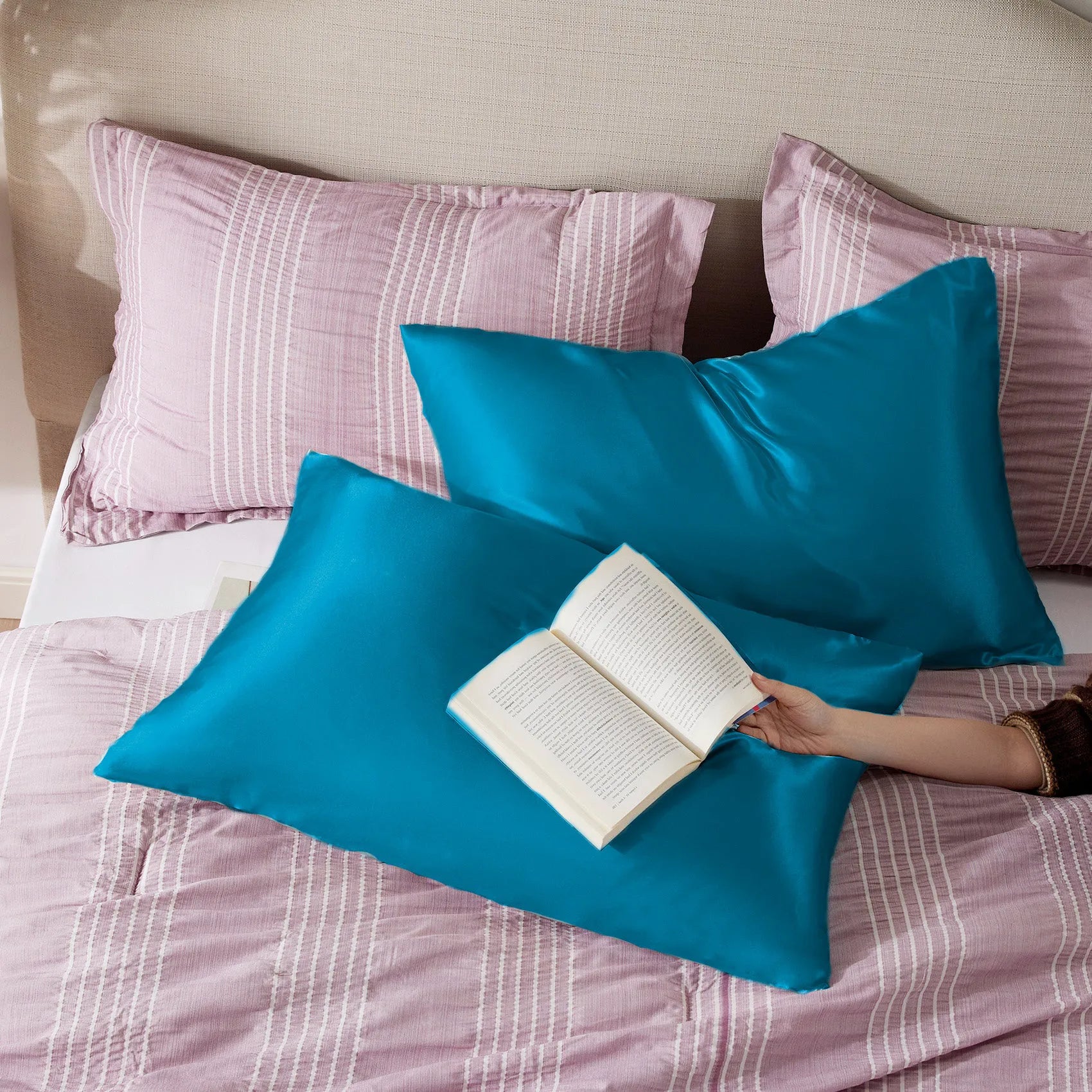 Luxurious Solid Satin Pillowcase