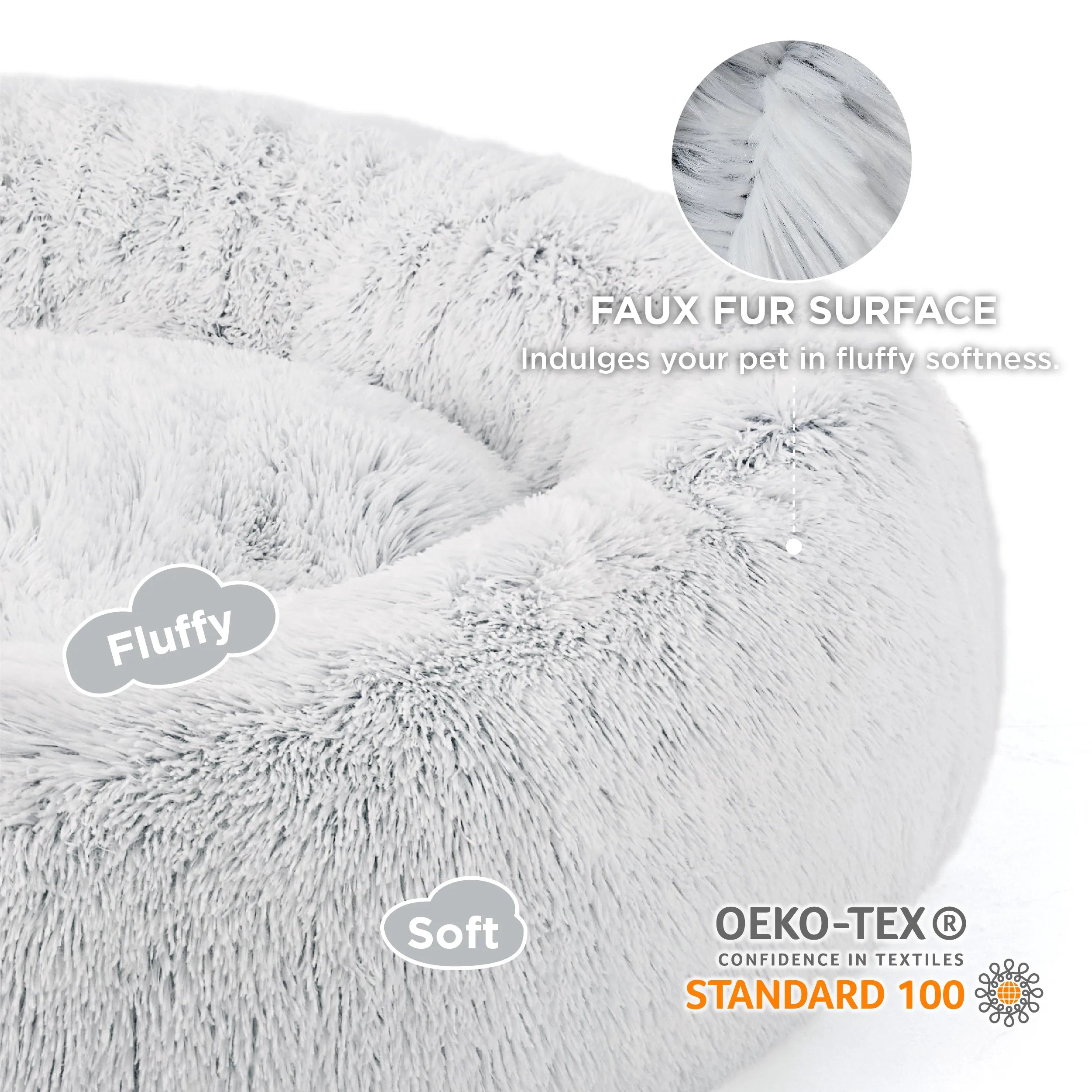 Calming Donut Bed for Pets