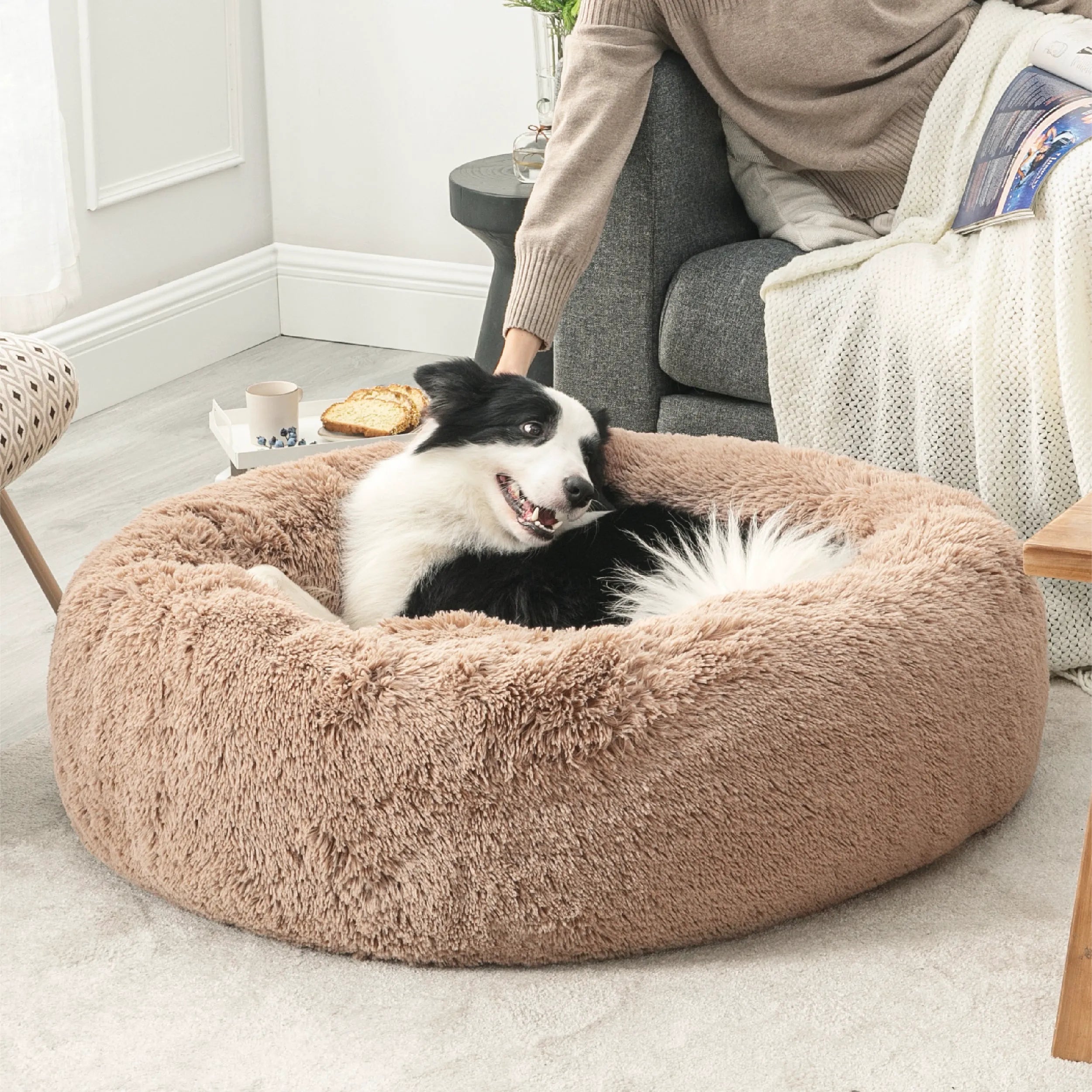 Calming Donut Bed for Pets