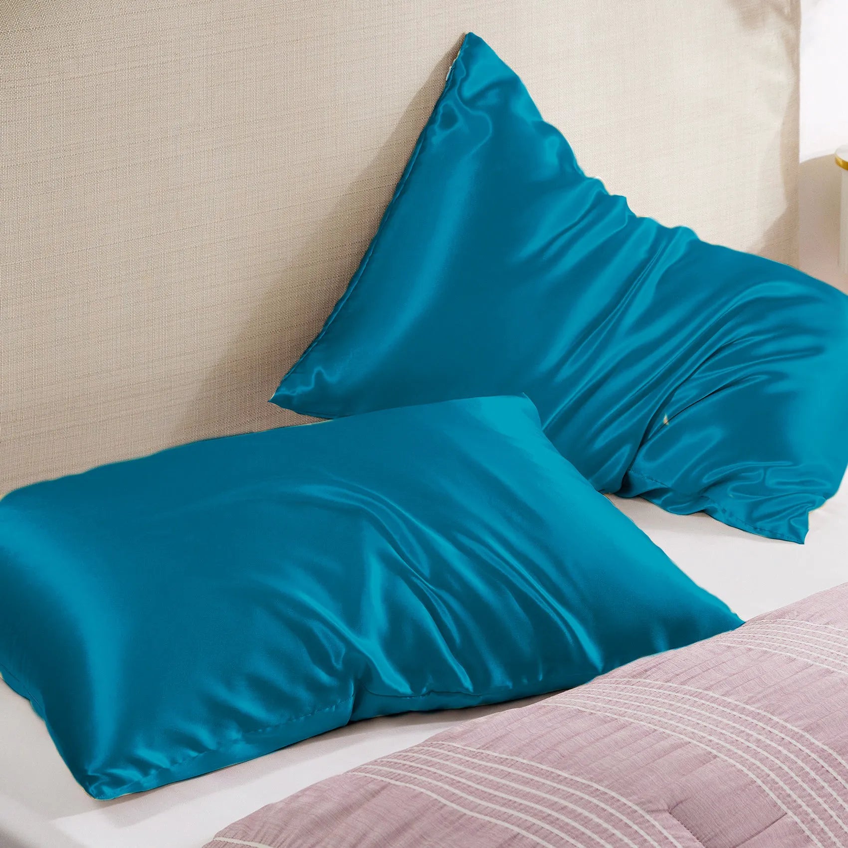 Luxurious Solid Satin Pillowcase