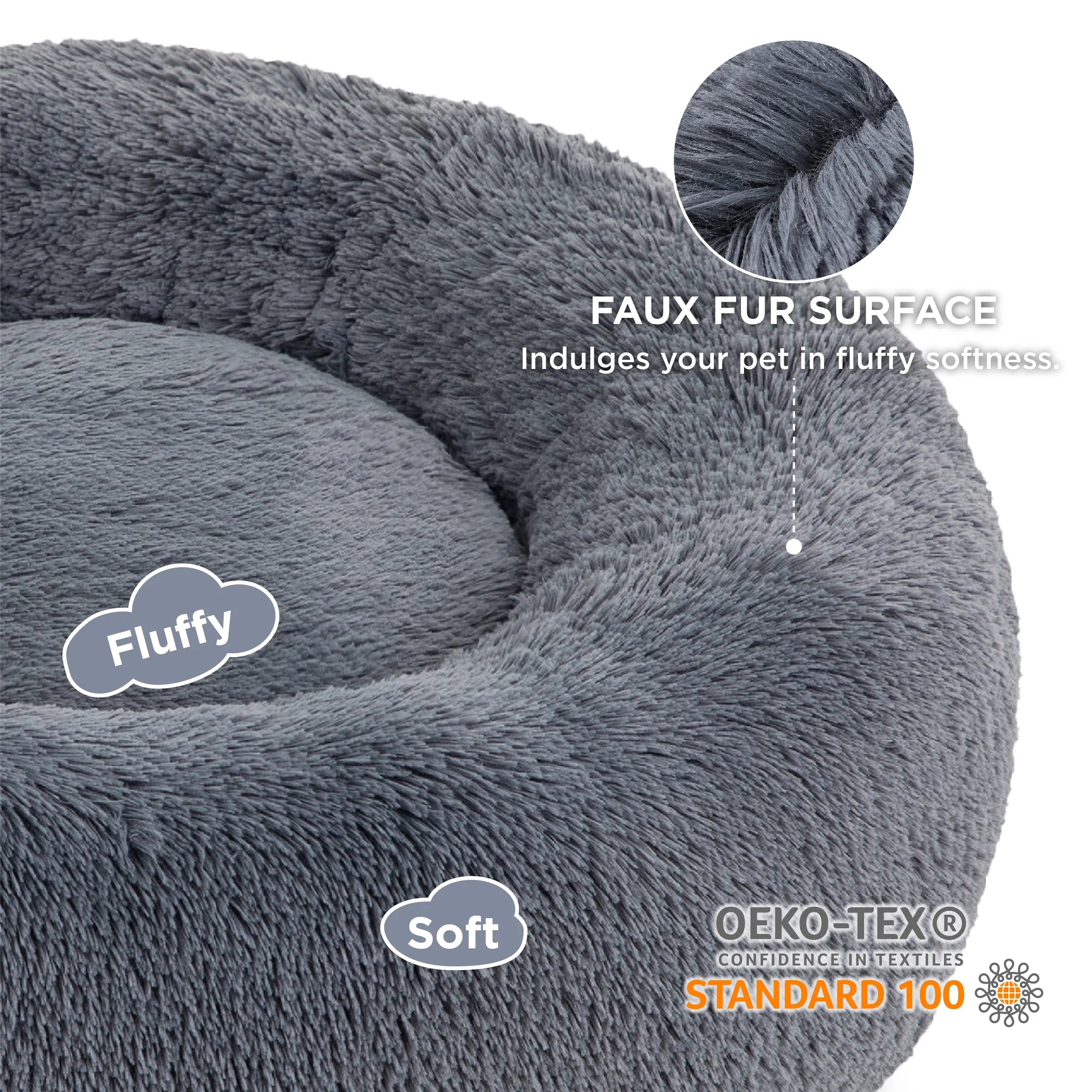 Calming Donut Bed for Pets
