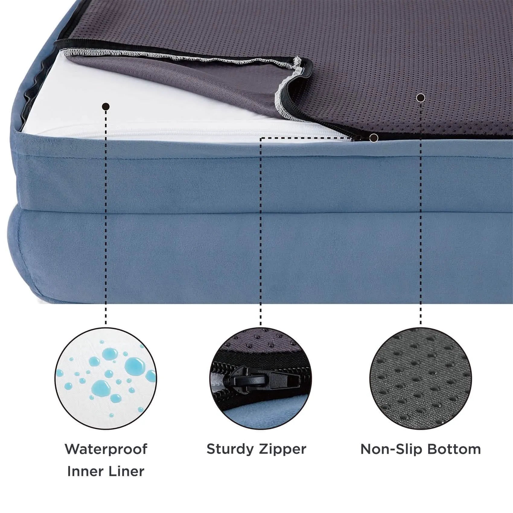 Orthopedic Plush Flannel Dog Couch