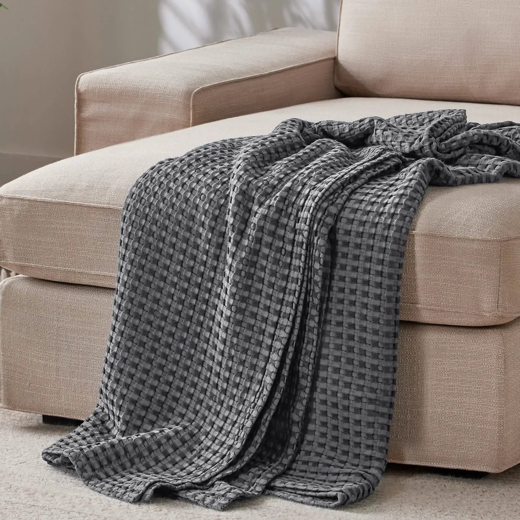 Bamboo Rayon Waffle Blanket