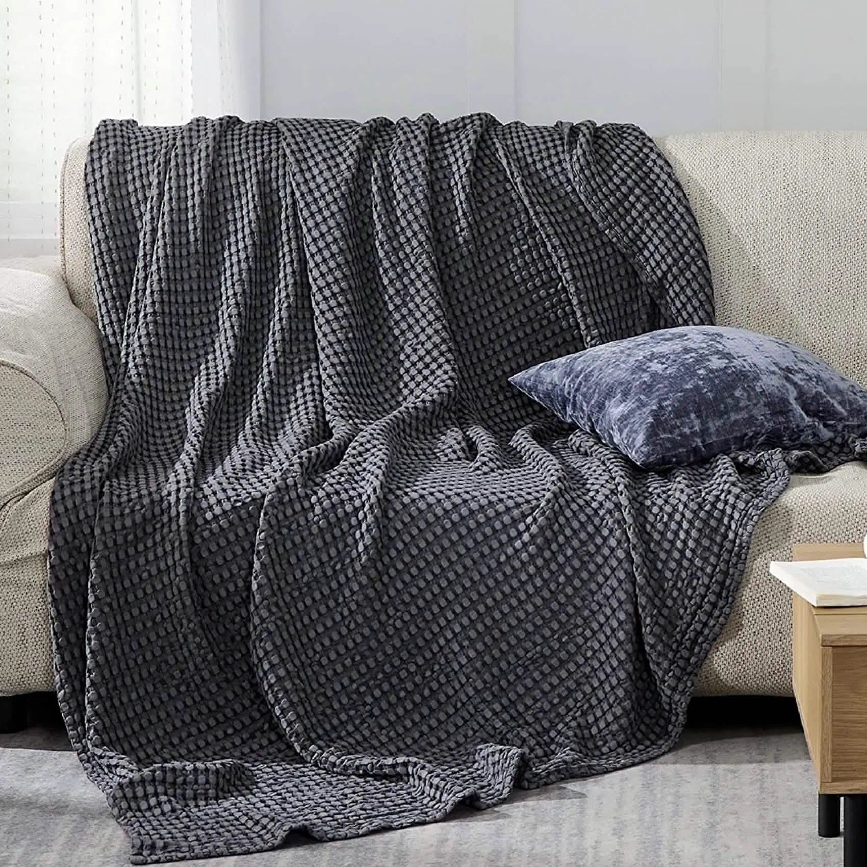 Bamboo Rayon Waffle Blanket