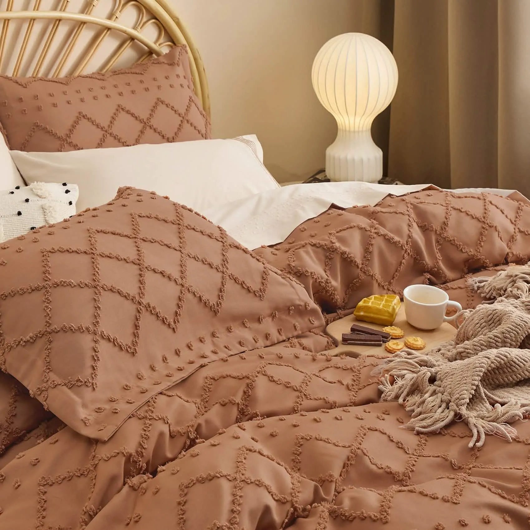 Boho Embroidery Duvet Cover Set