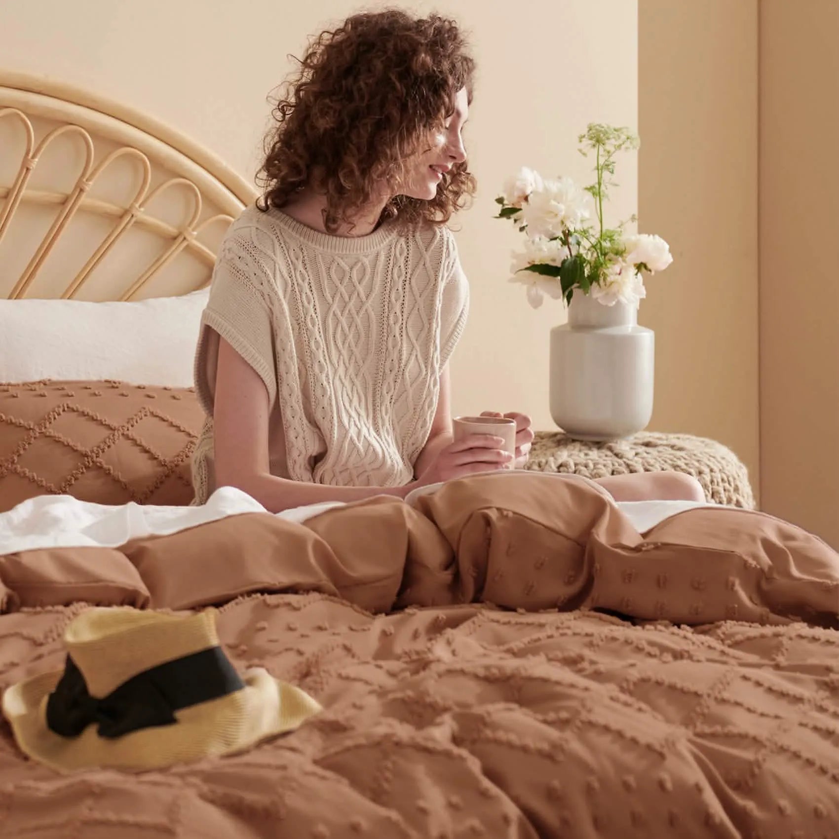 Boho Embroidery Duvet Cover Set