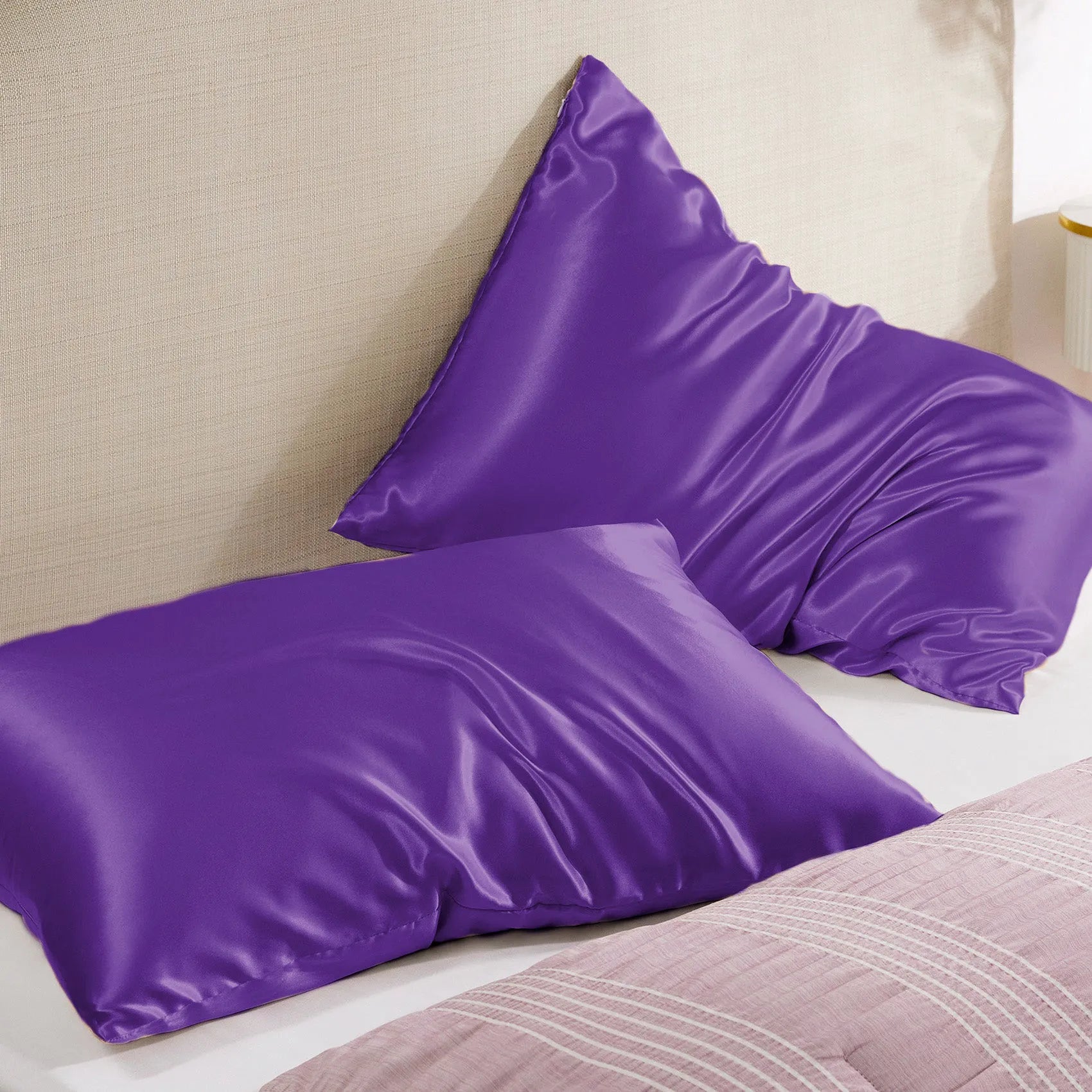 Luxurious Solid Satin Pillowcase