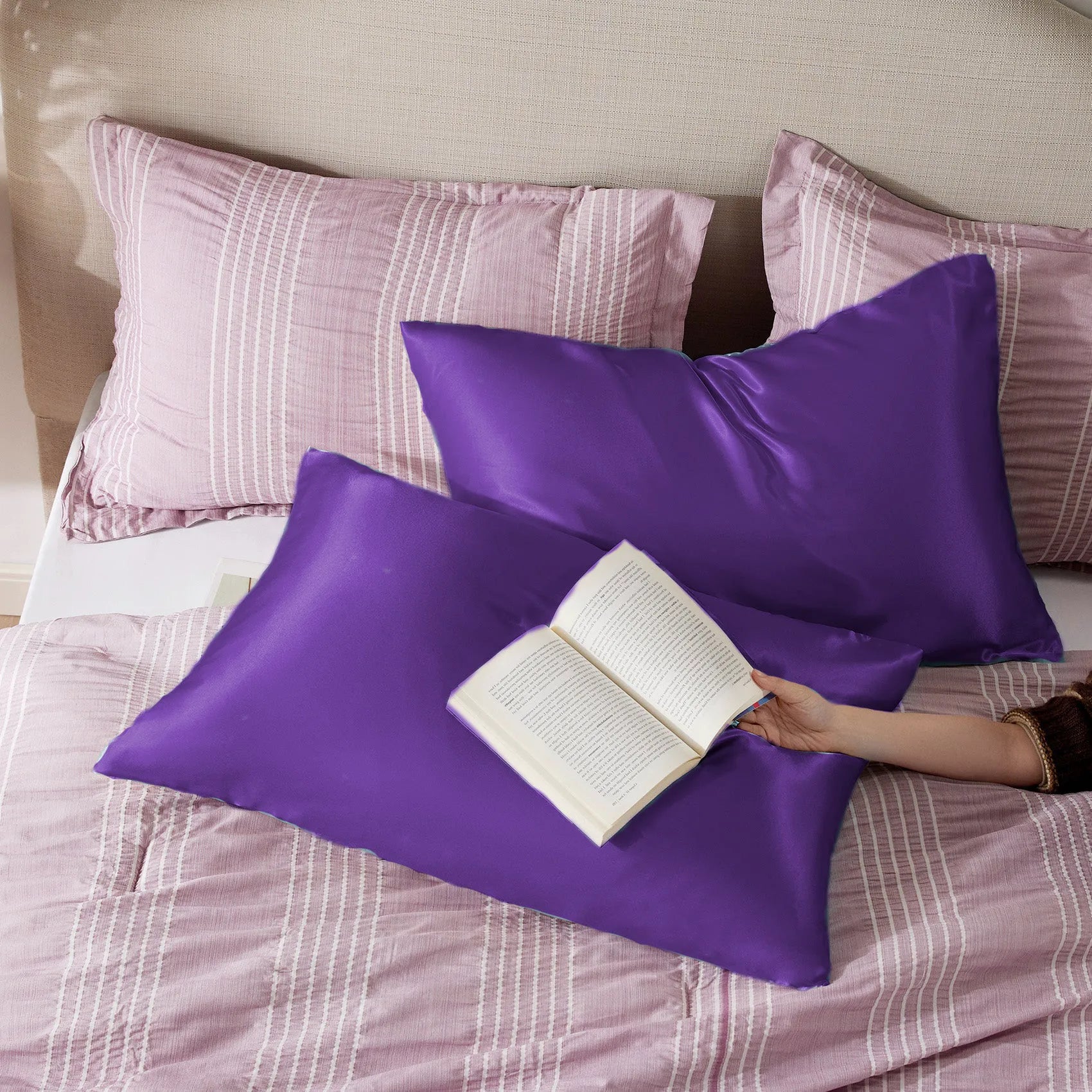 Luxurious Solid Satin Pillowcase