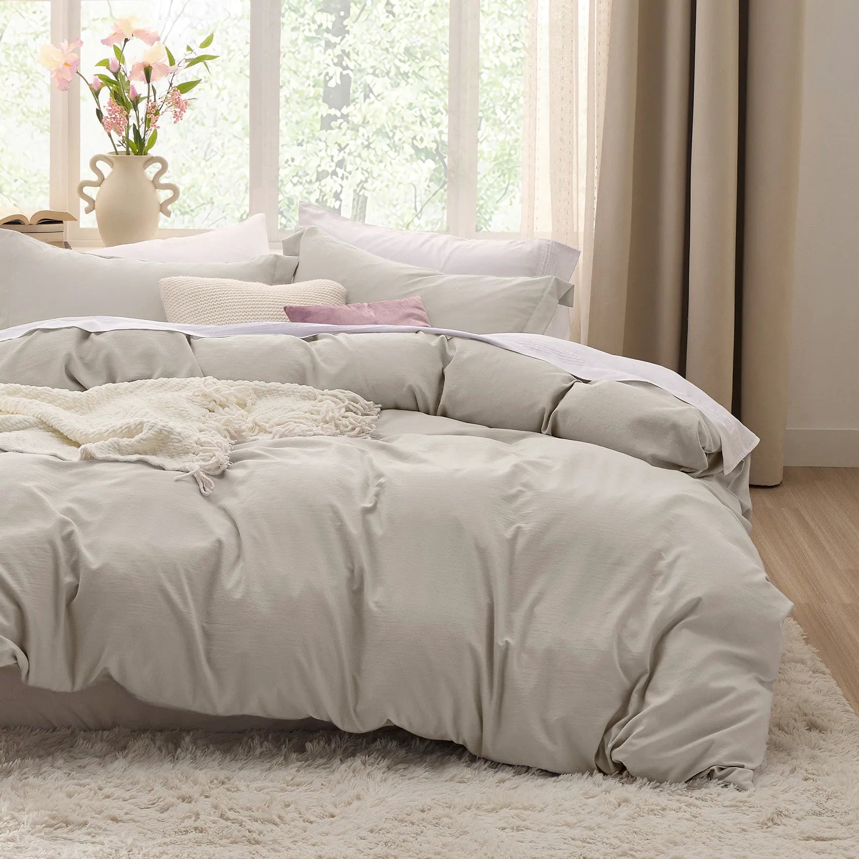 Ultra-Soft Hypoallergenic Microfiber Duvet Cover Set