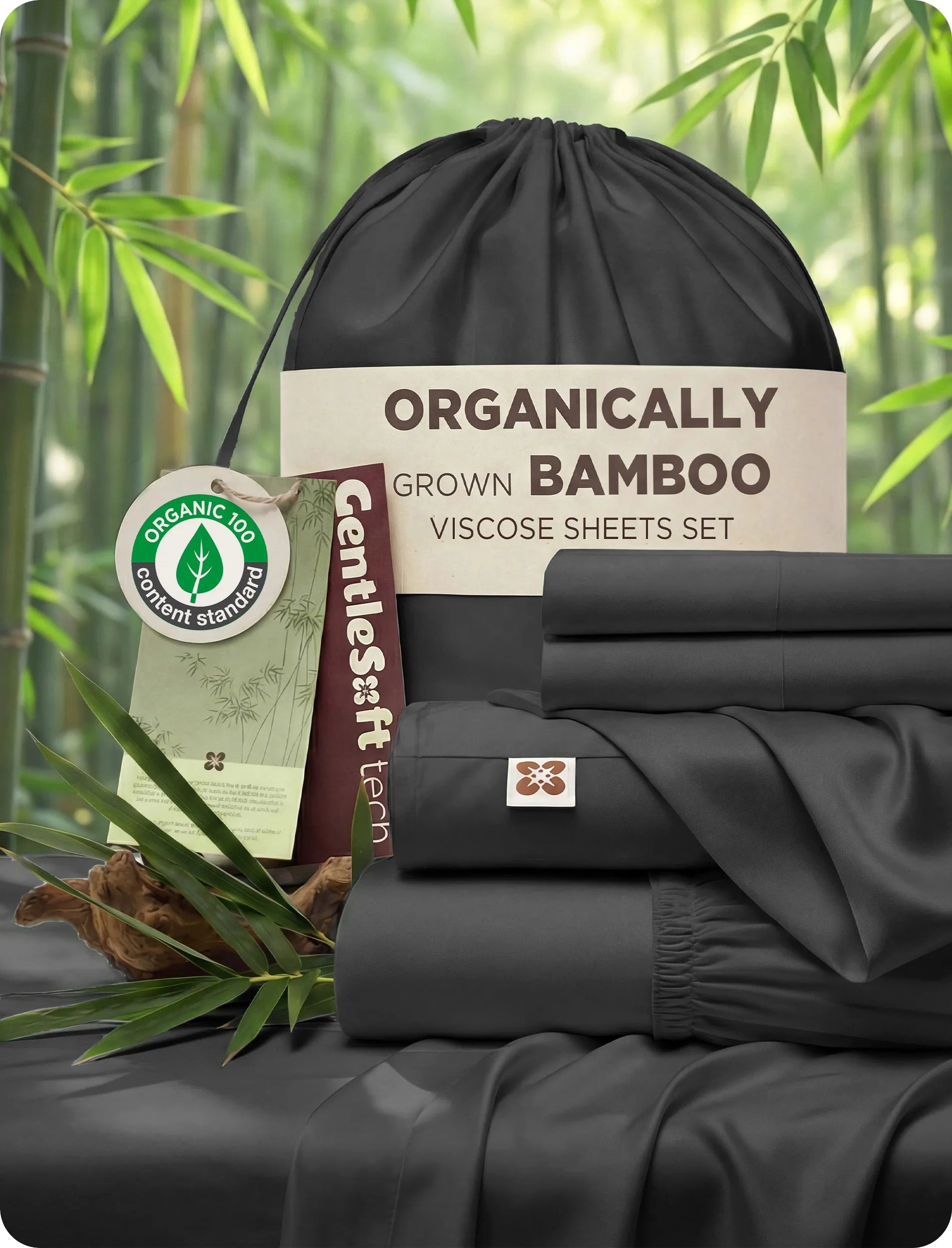 PureWoven™ Organic Bamboo Viscose Sheet Set