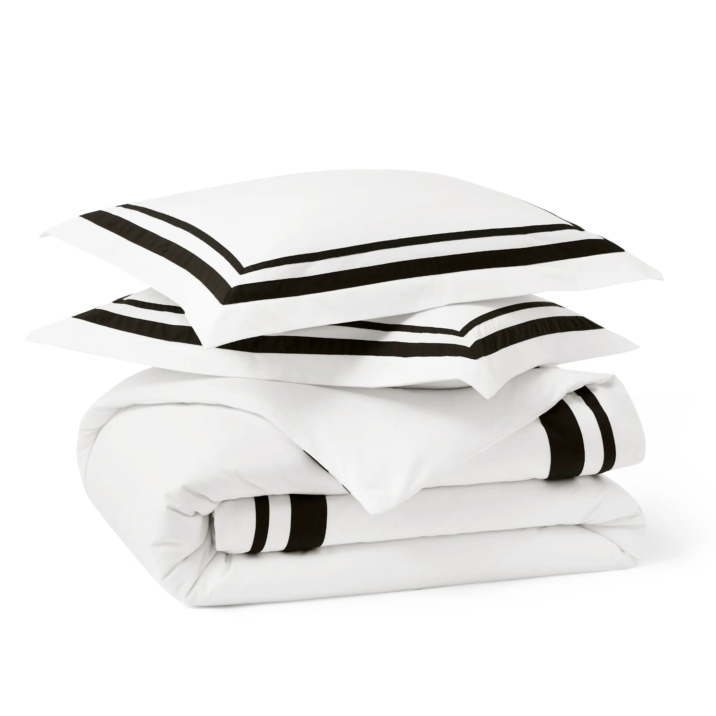 PureWoven™ Cotton Embroidered Hotel Duvet Cover Set