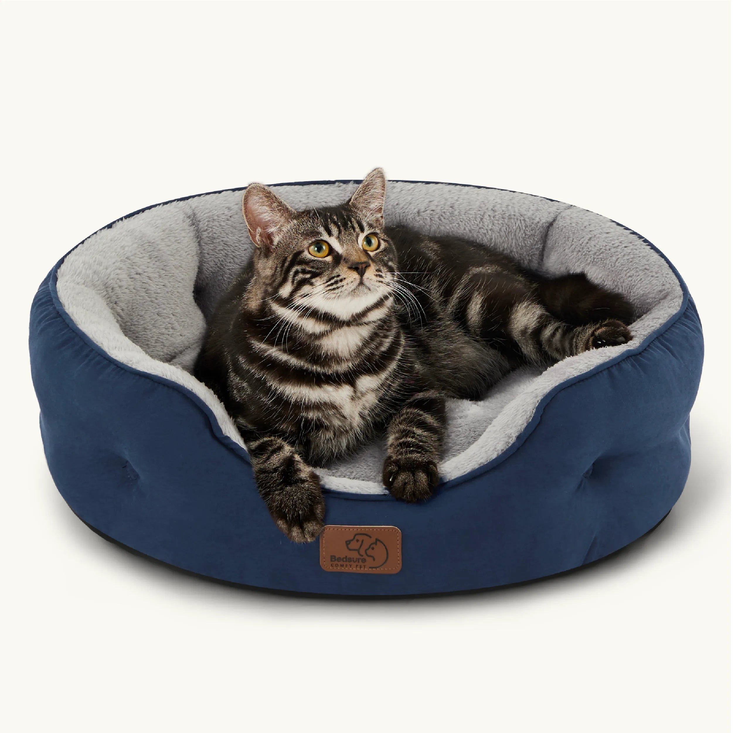 Round Solid Pet Bed