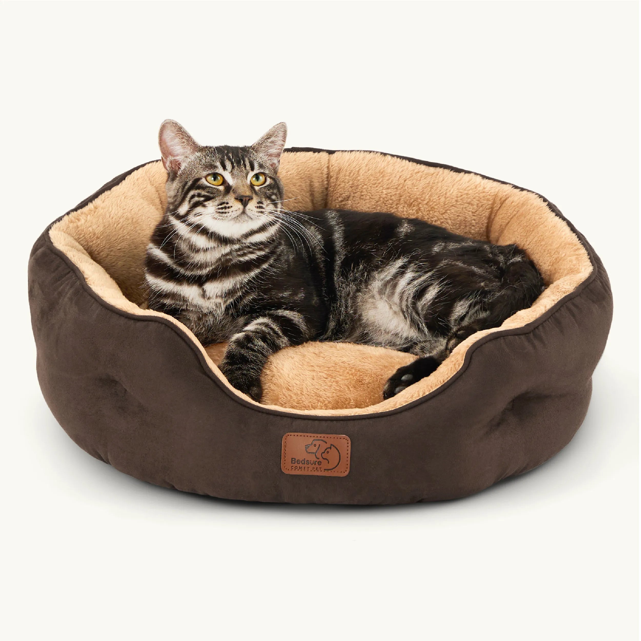 Round Solid Pet Bed