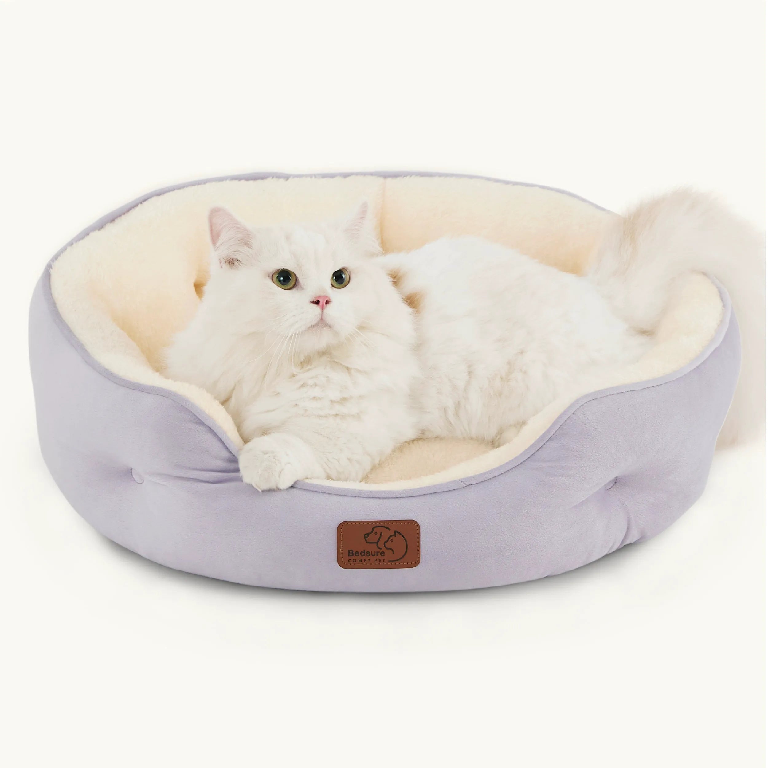 Round Solid Pet Bed