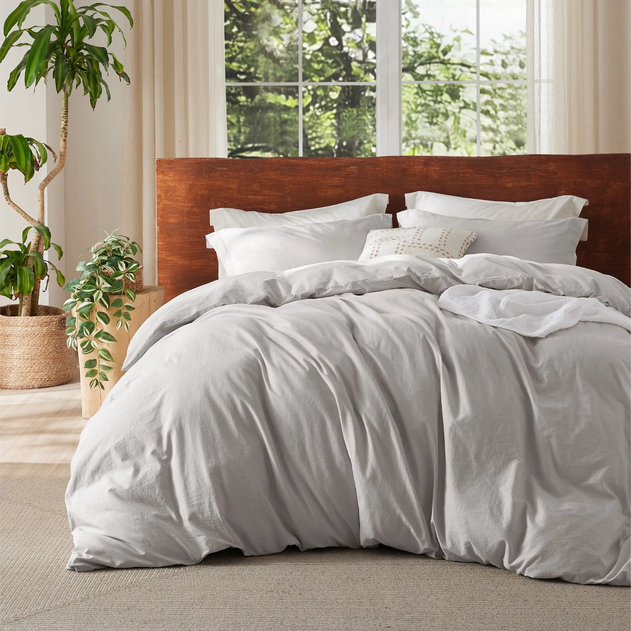 PureWoven™ Washed Cotton Duvet Cover Set