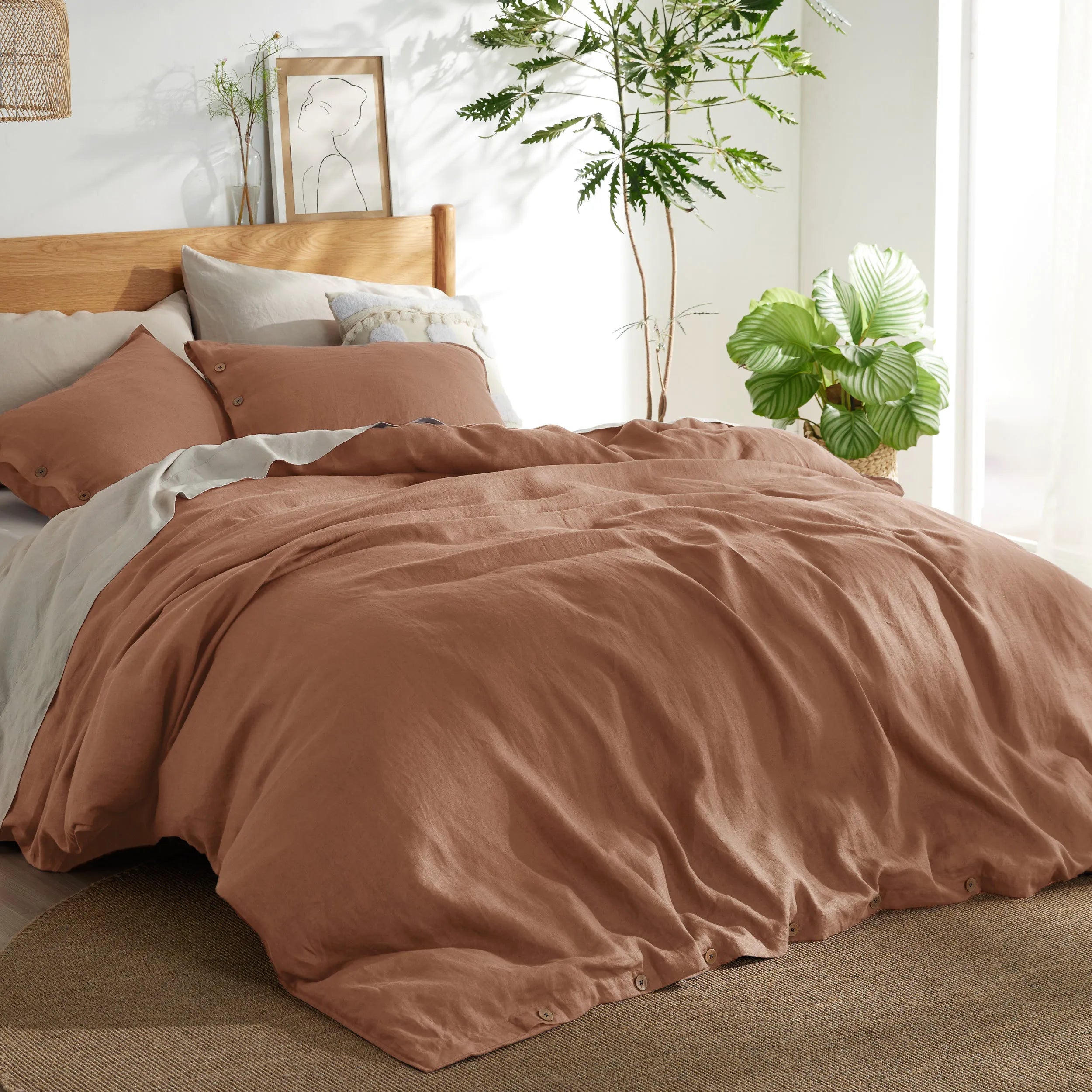 PureWoven™ Cotton-Linen Blend Duvet Cover Set