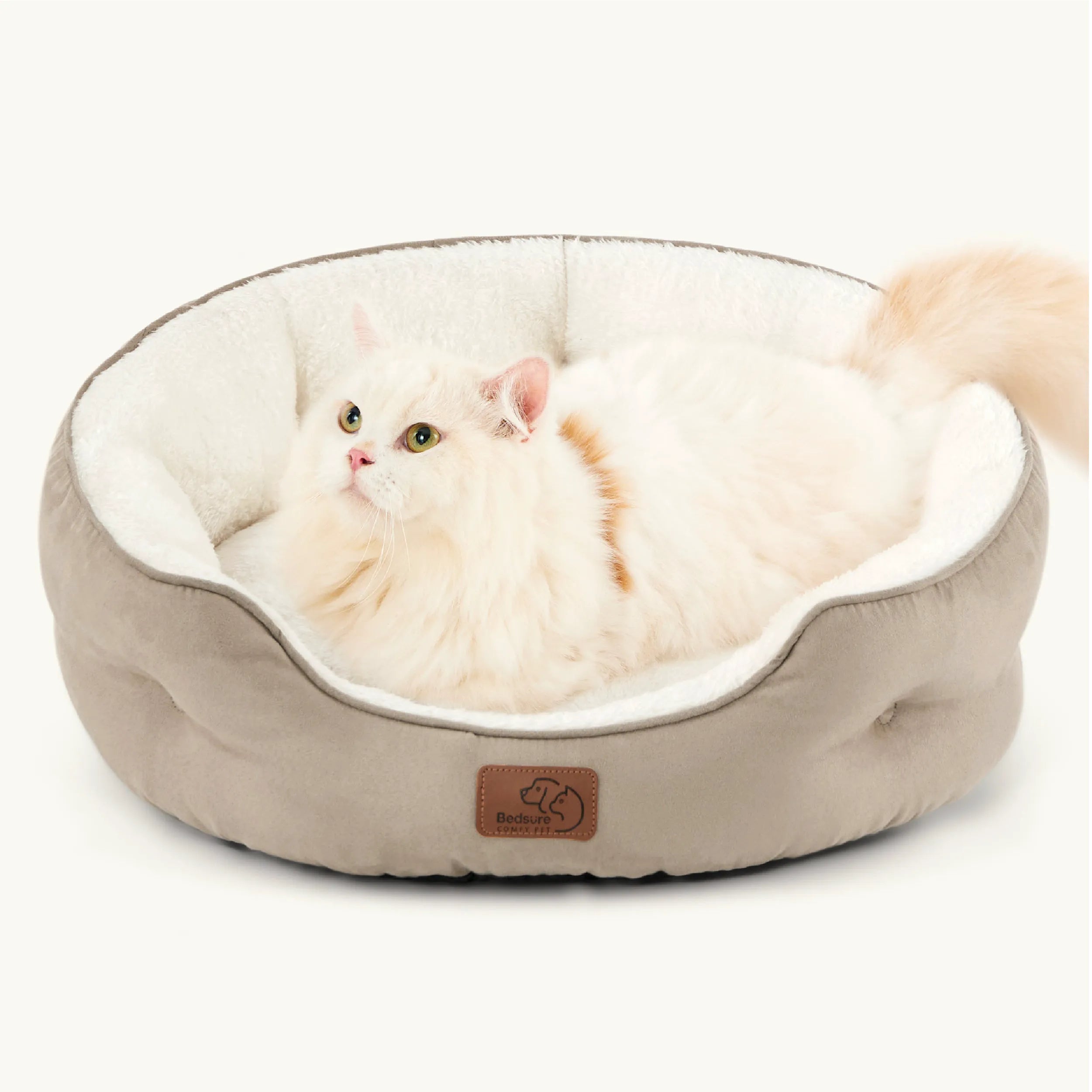 Round Solid Pet Bed