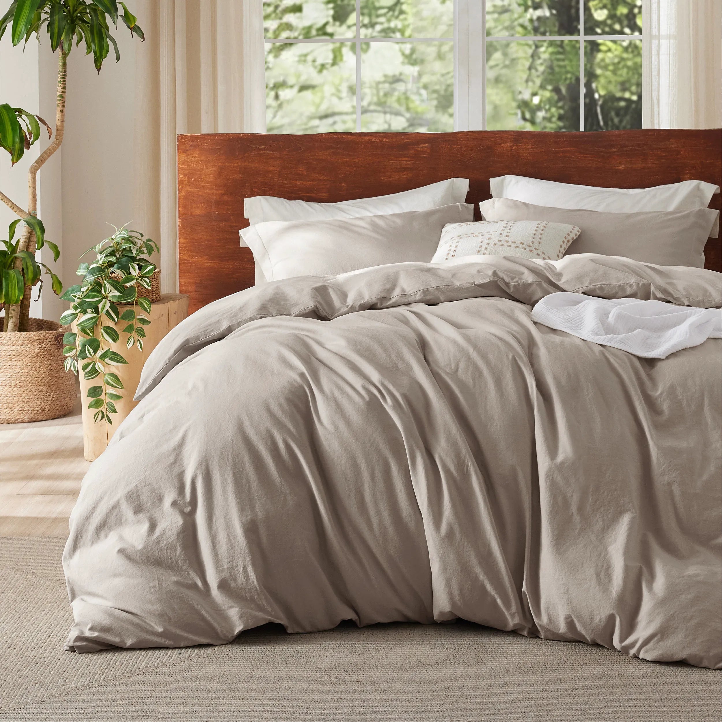 PureWoven™ Washed Cotton Duvet Cover Set