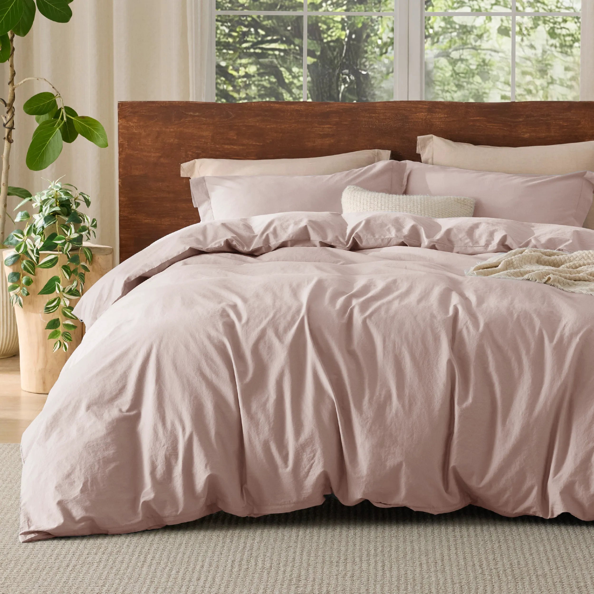 PureWoven™ Washed Cotton Duvet Cover Set