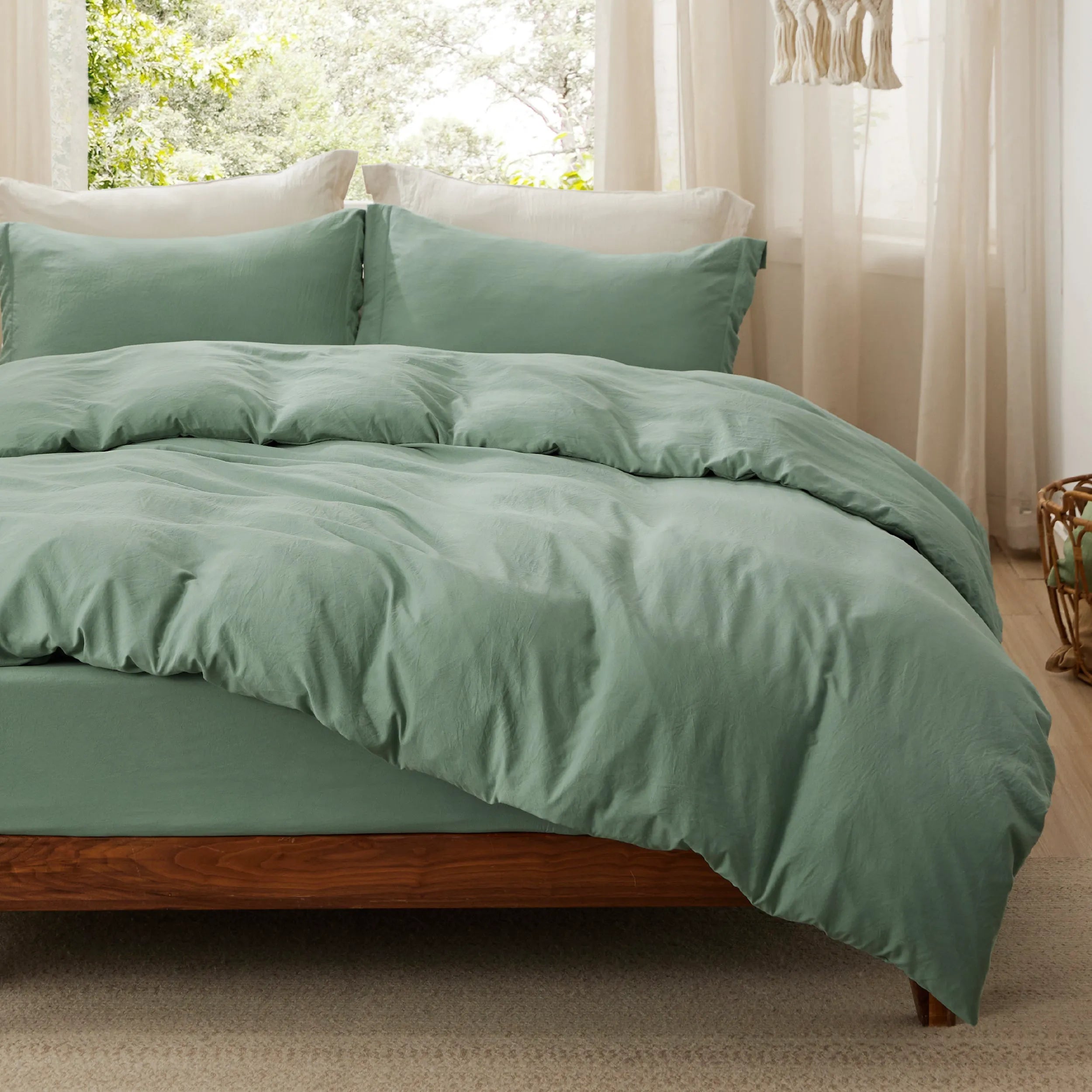Prewashed Microfiber Duvet Cover Set