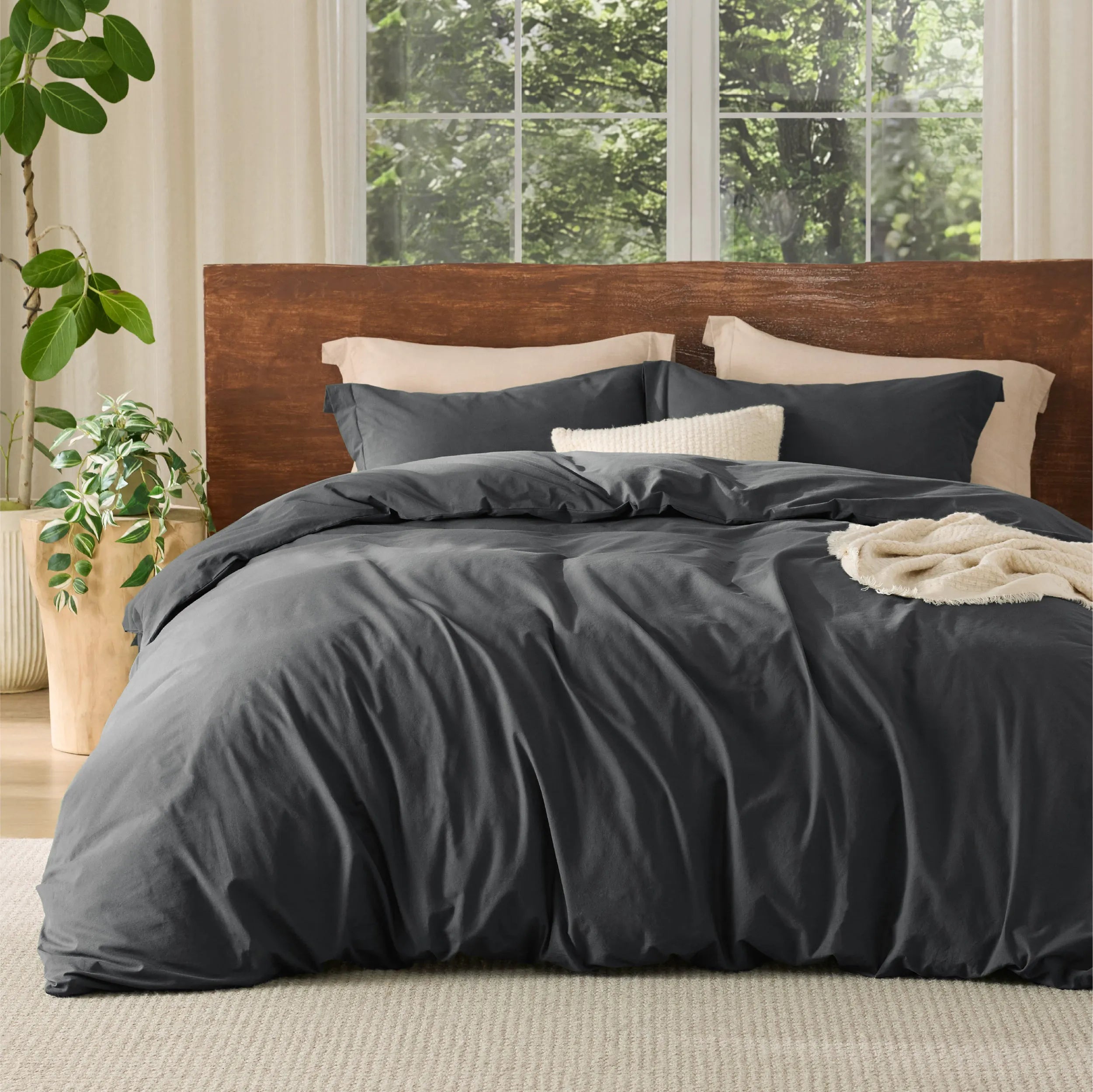 PureWoven™ Washed Cotton Duvet Cover Set