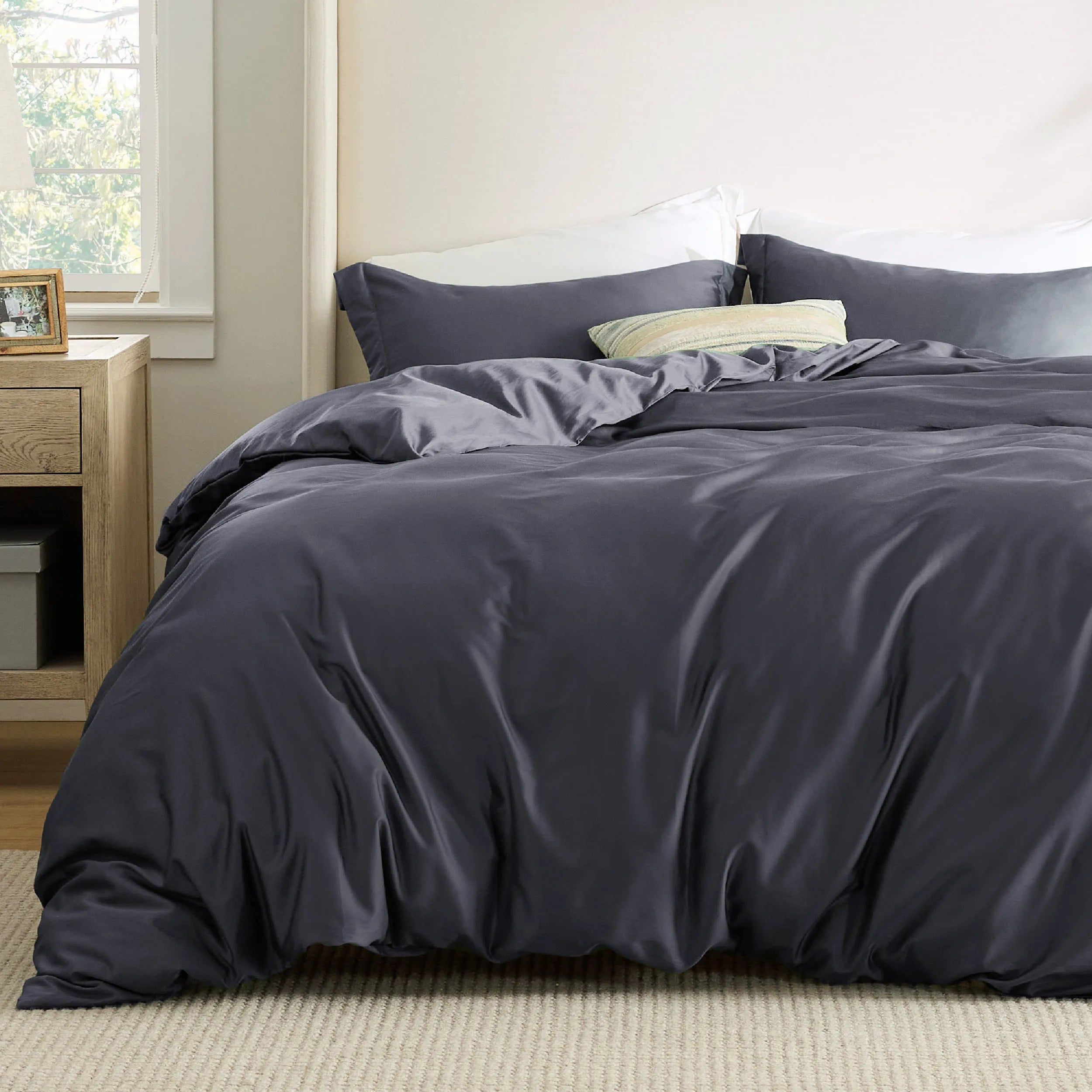 Lyocell Cotton Blend Duvet Cover Set