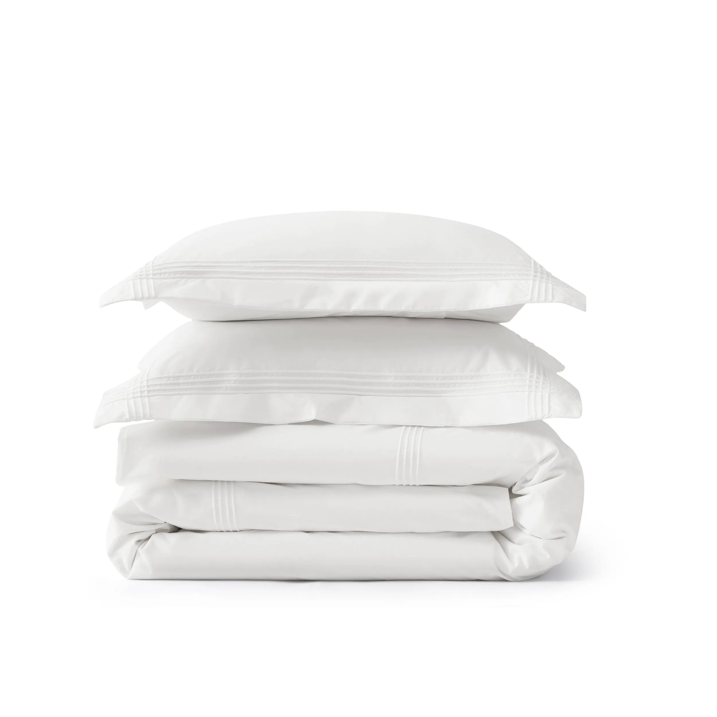 PureWoven™ Cotton Embroidered Hotel Duvet Cover Set