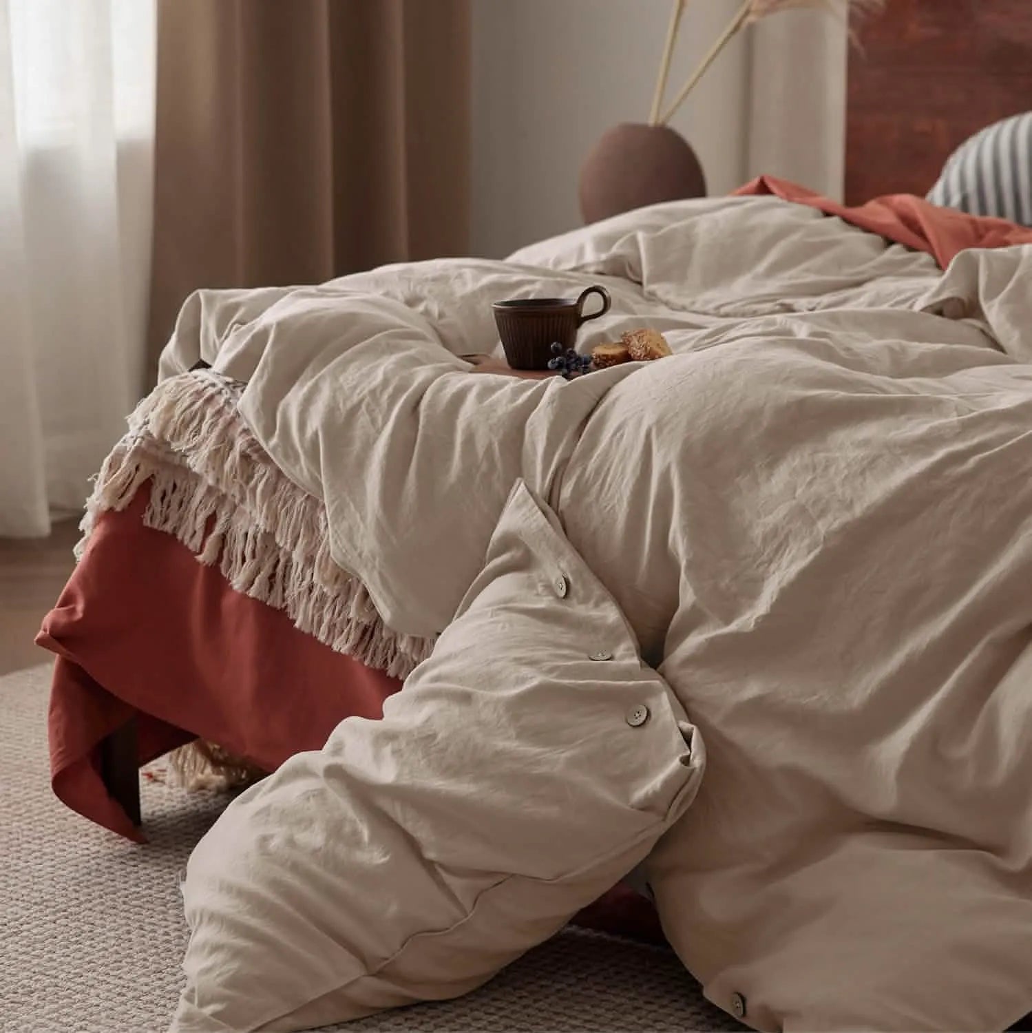 PureWoven™ Cotton-Linen Blend Duvet Cover Set