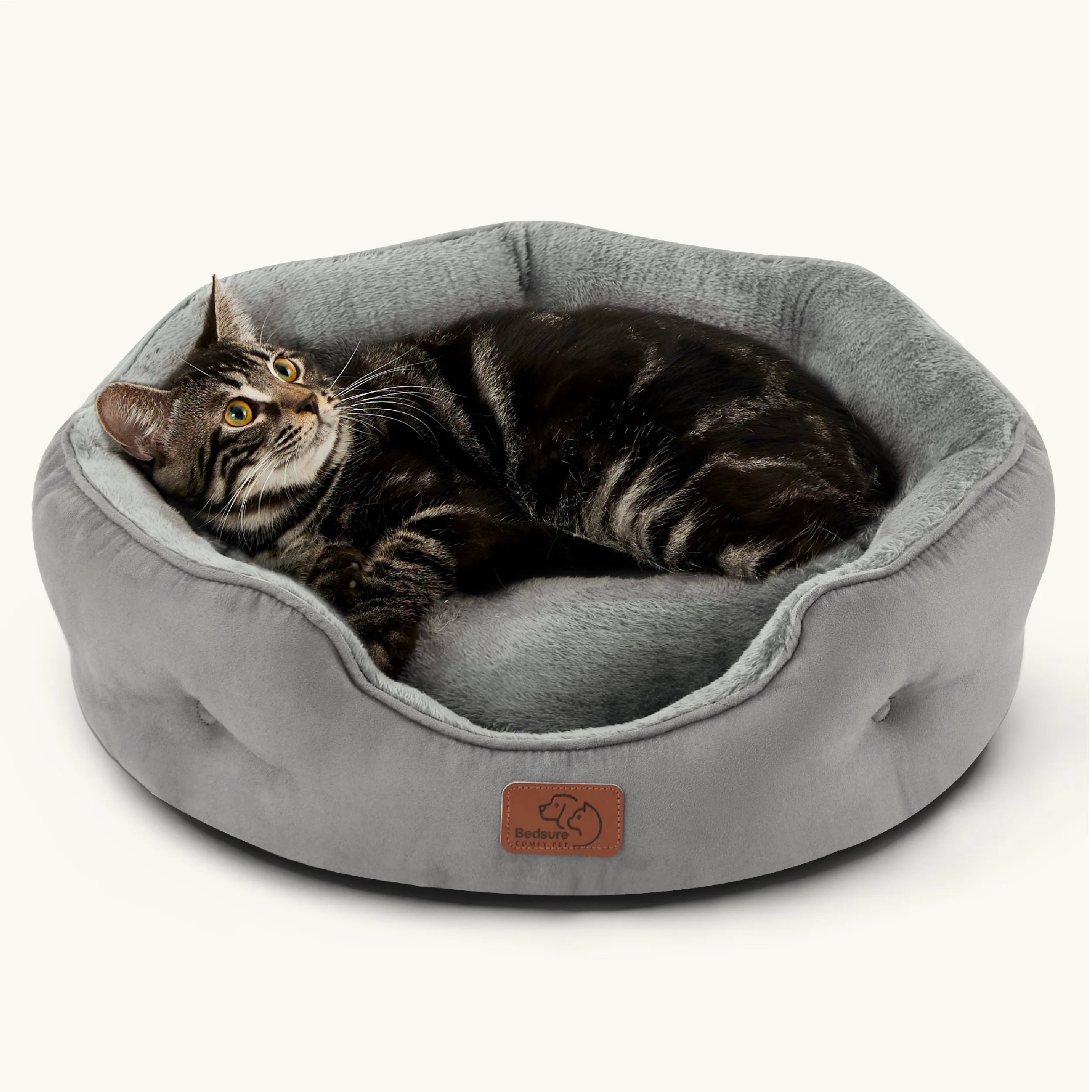 Round Solid Pet Bed