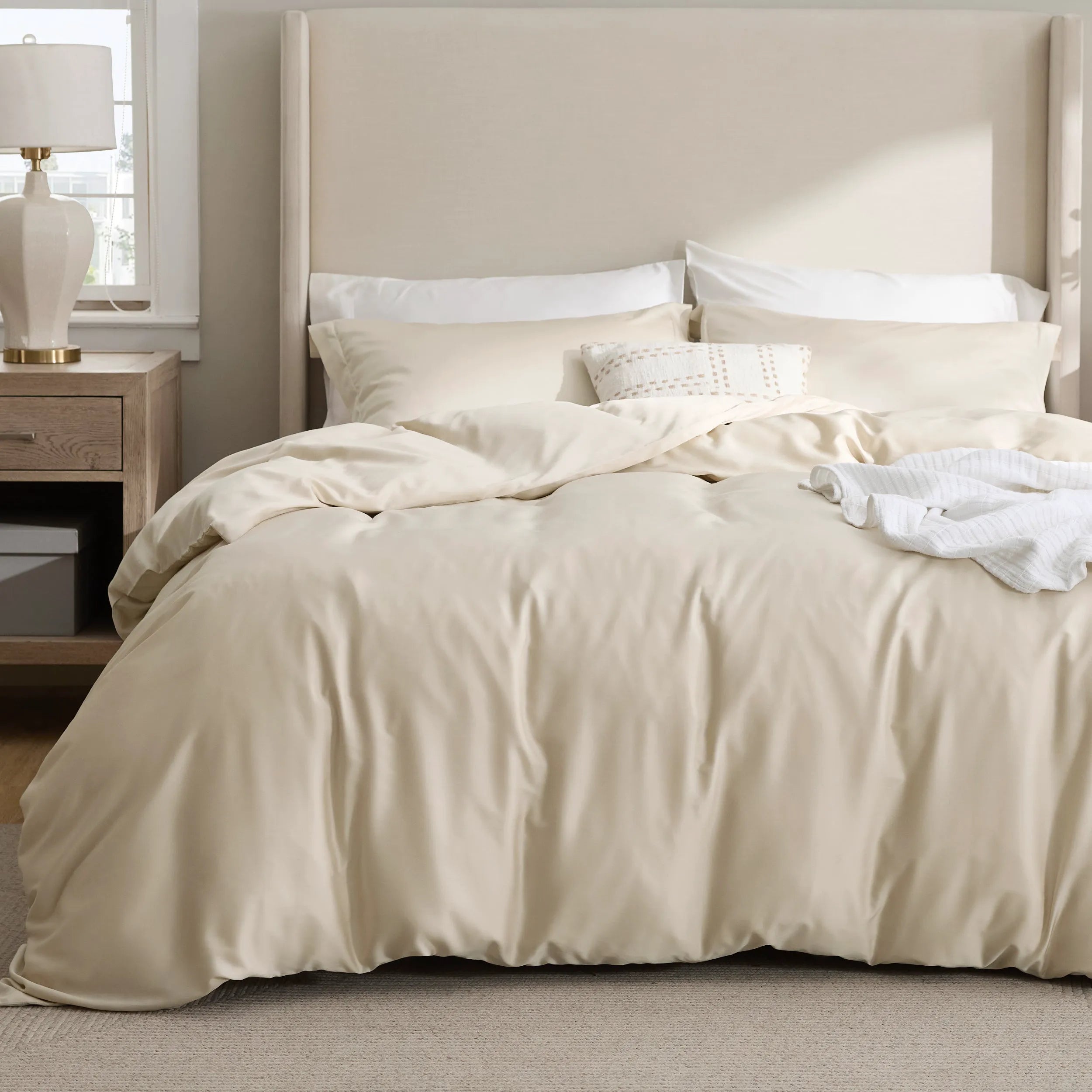 Lyocell Cotton Blend Duvet Cover Set