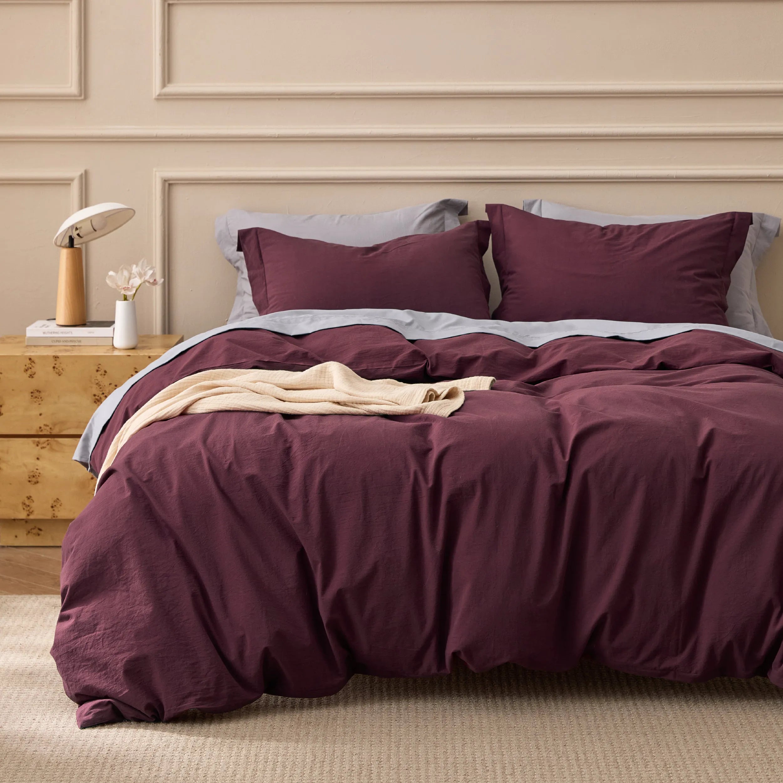 PureWoven™ Washed Cotton Duvet Cover Set