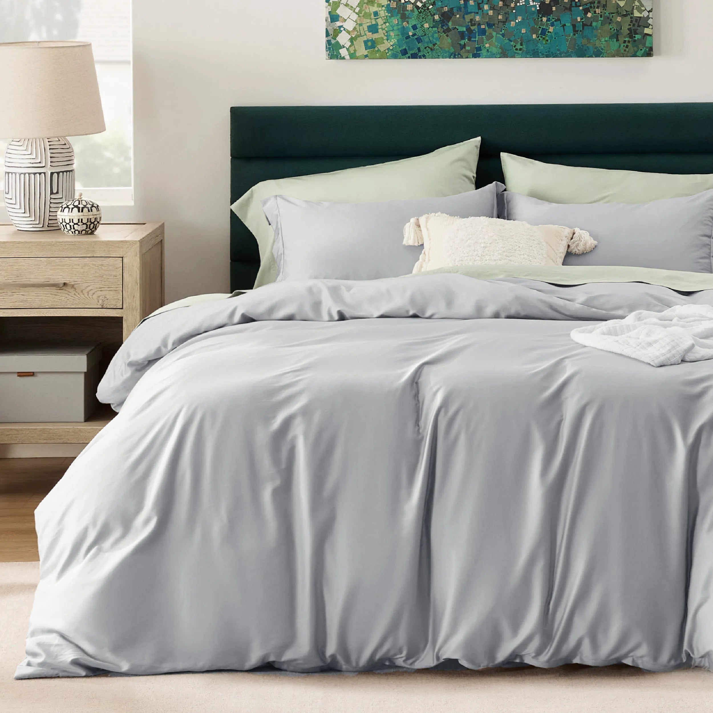 Lyocell Cotton Blend Duvet Cover Set