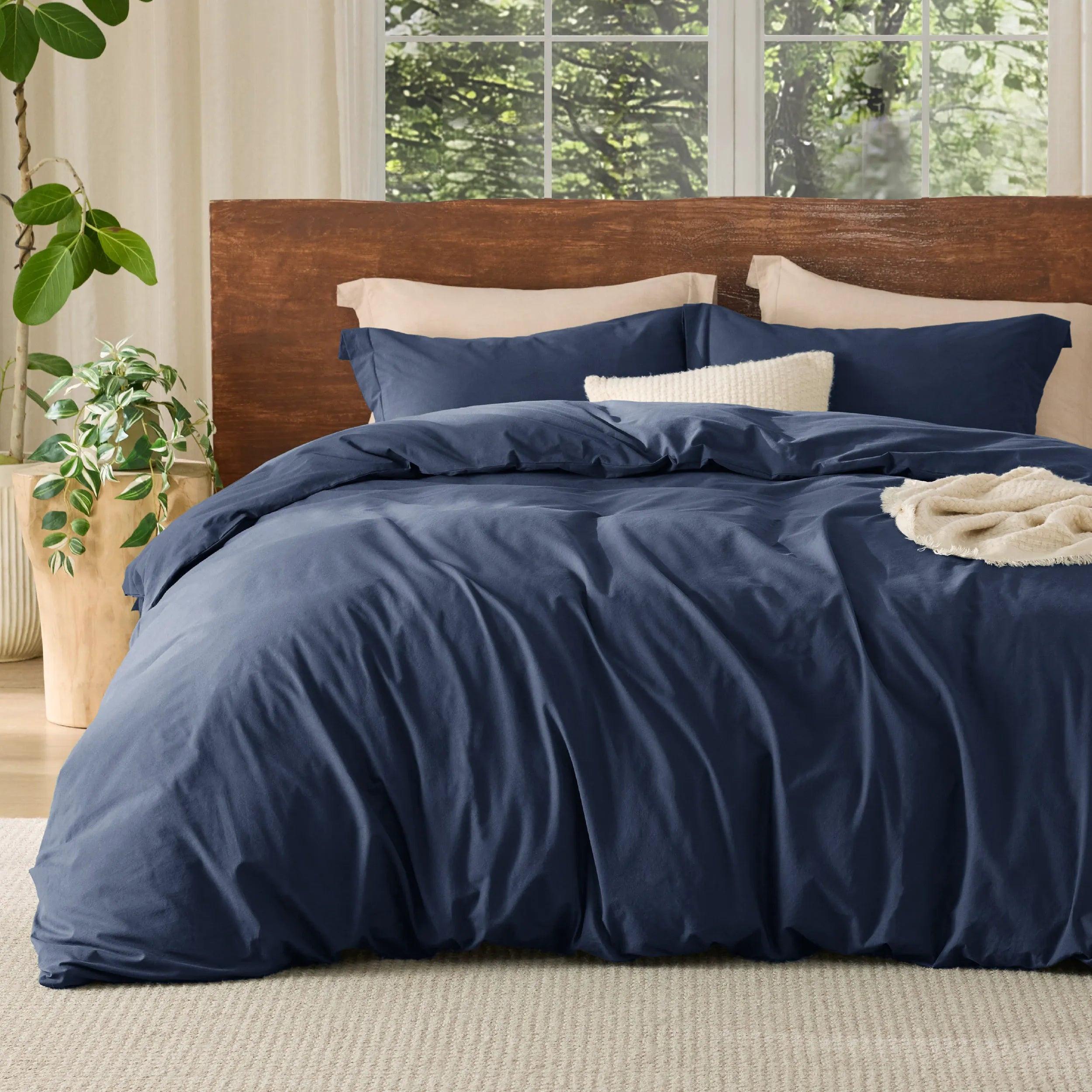 PureWoven™ Washed Cotton Duvet Cover Set