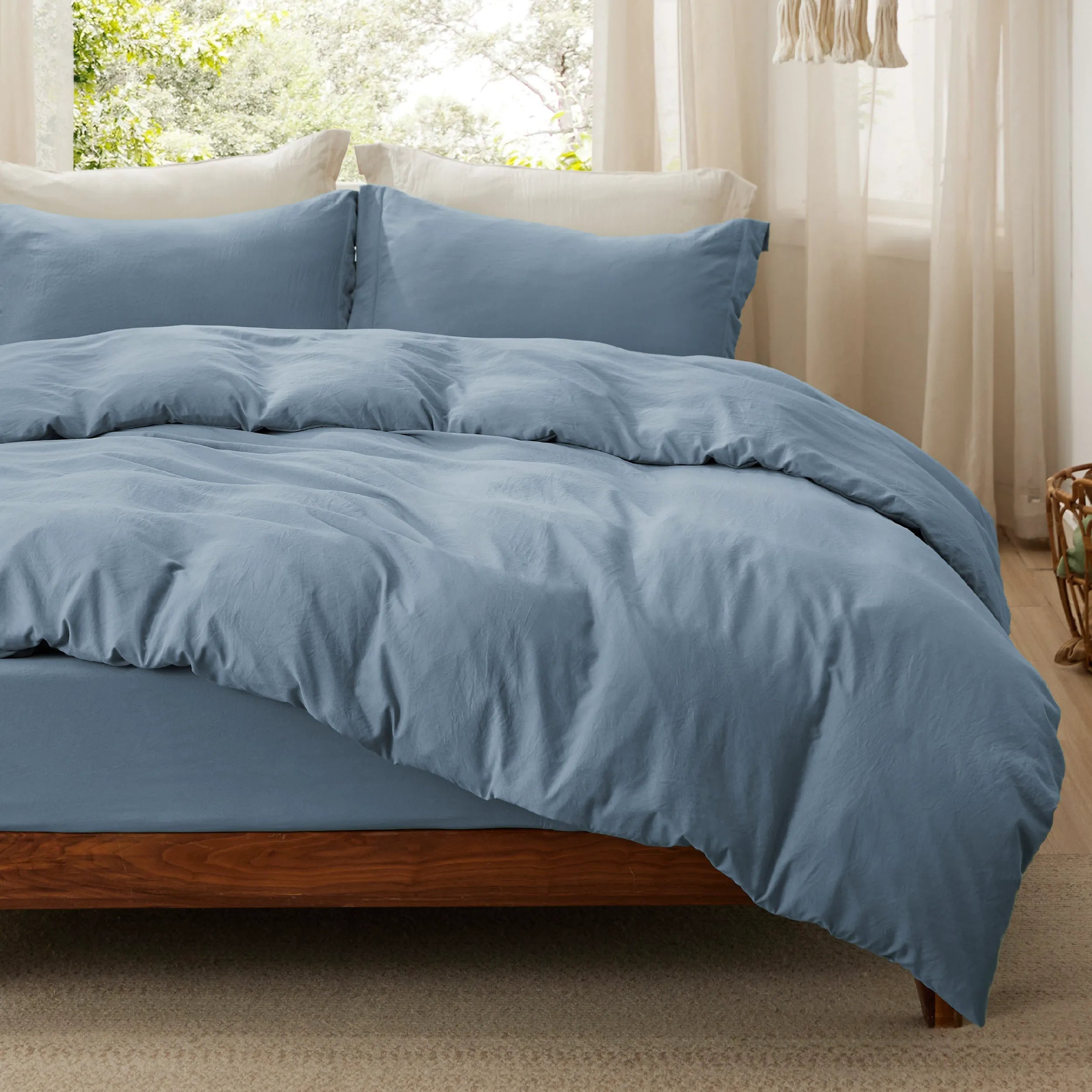 Prewashed Microfiber Duvet Cover Set