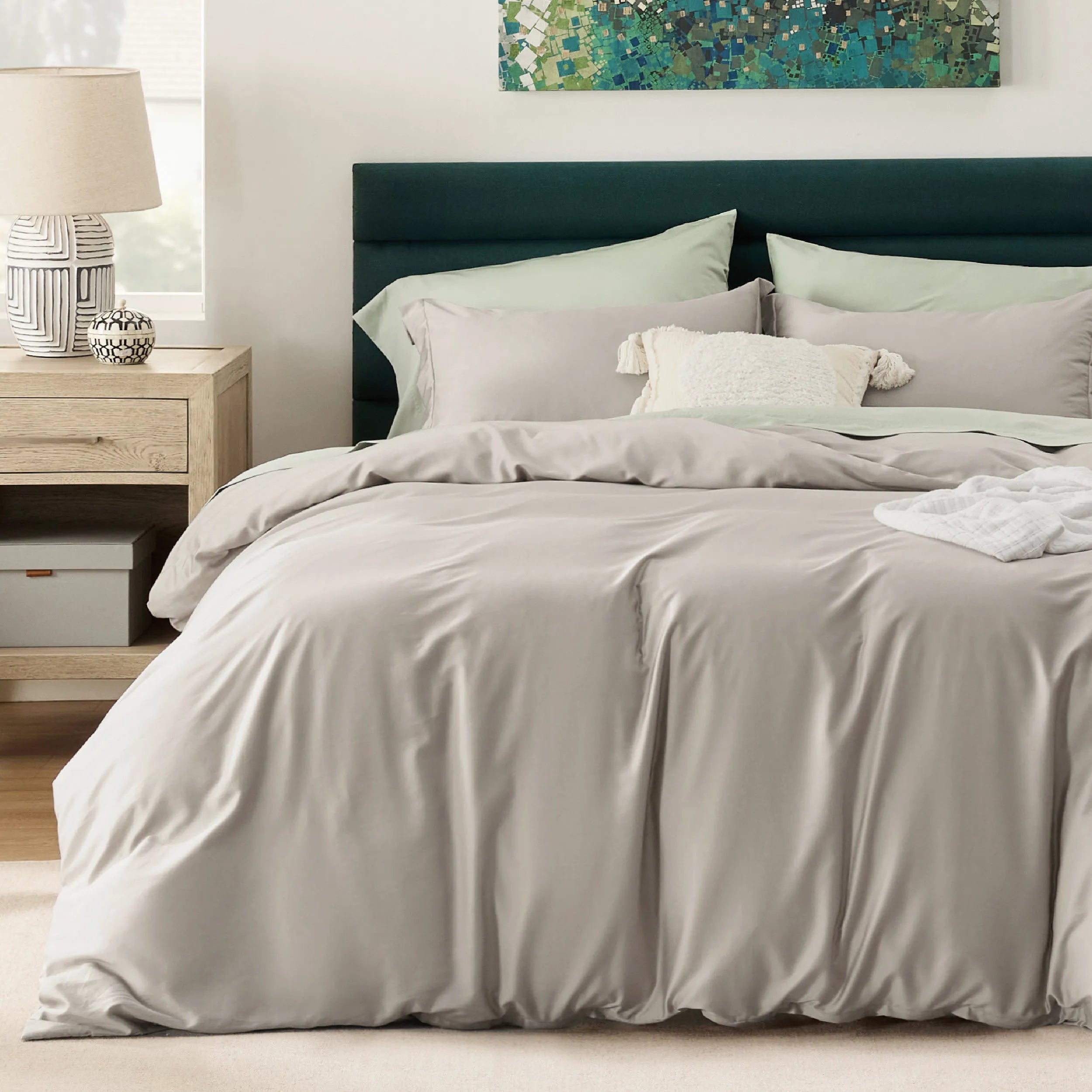 Lyocell Cotton Blend Duvet Cover Set
