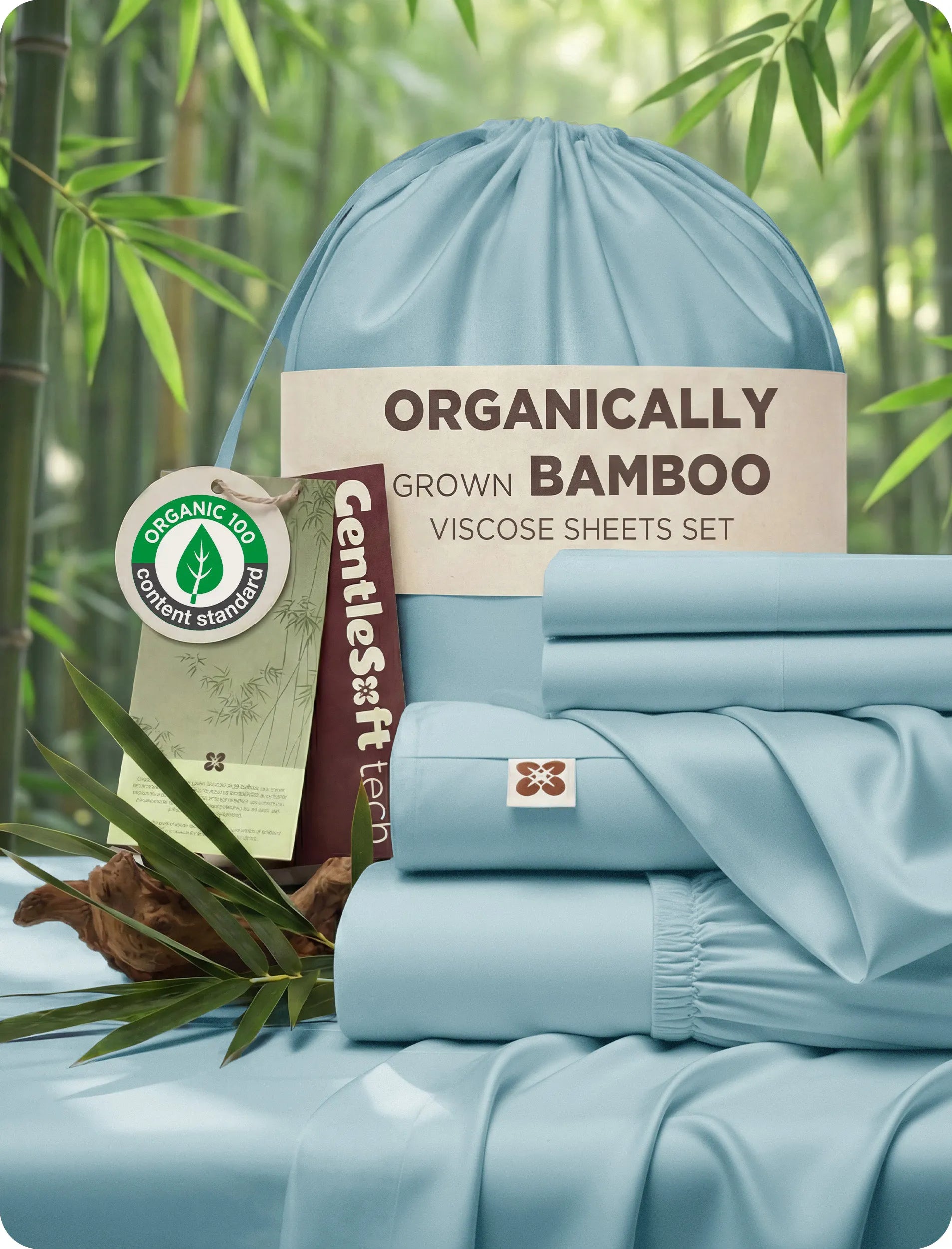PureWoven™ Organic Bamboo Viscose Sheet Set