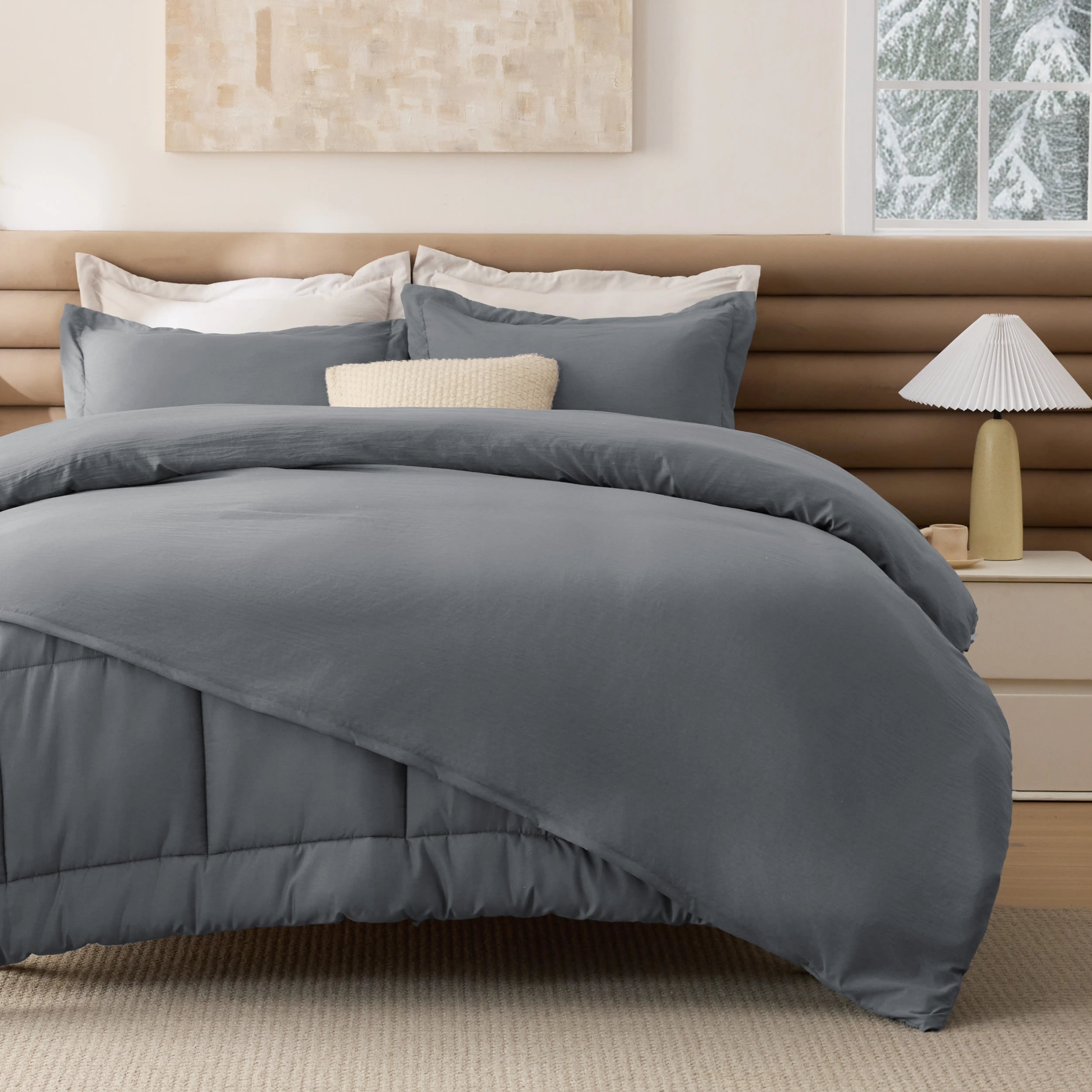 Prewashed Cotton-Like Down Alternative Bed-in-a-Bag
