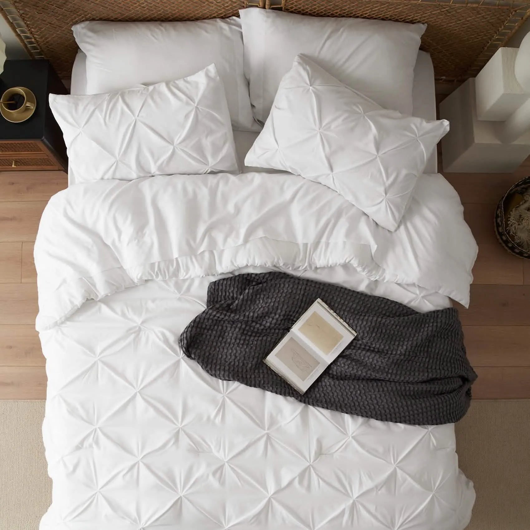 Pintuck Bedding Set