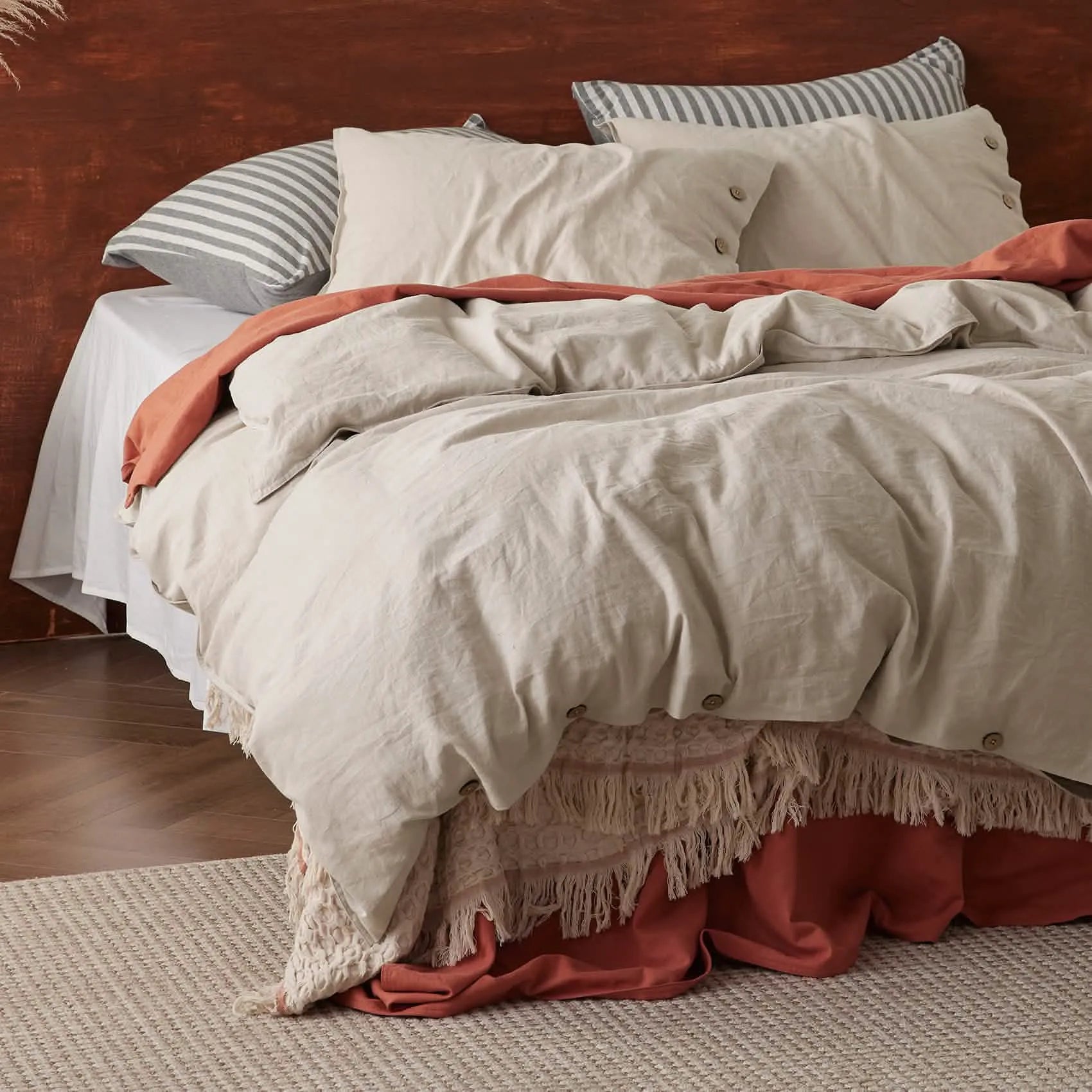 PureWoven™ Cotton-Linen Blend Duvet Cover Set