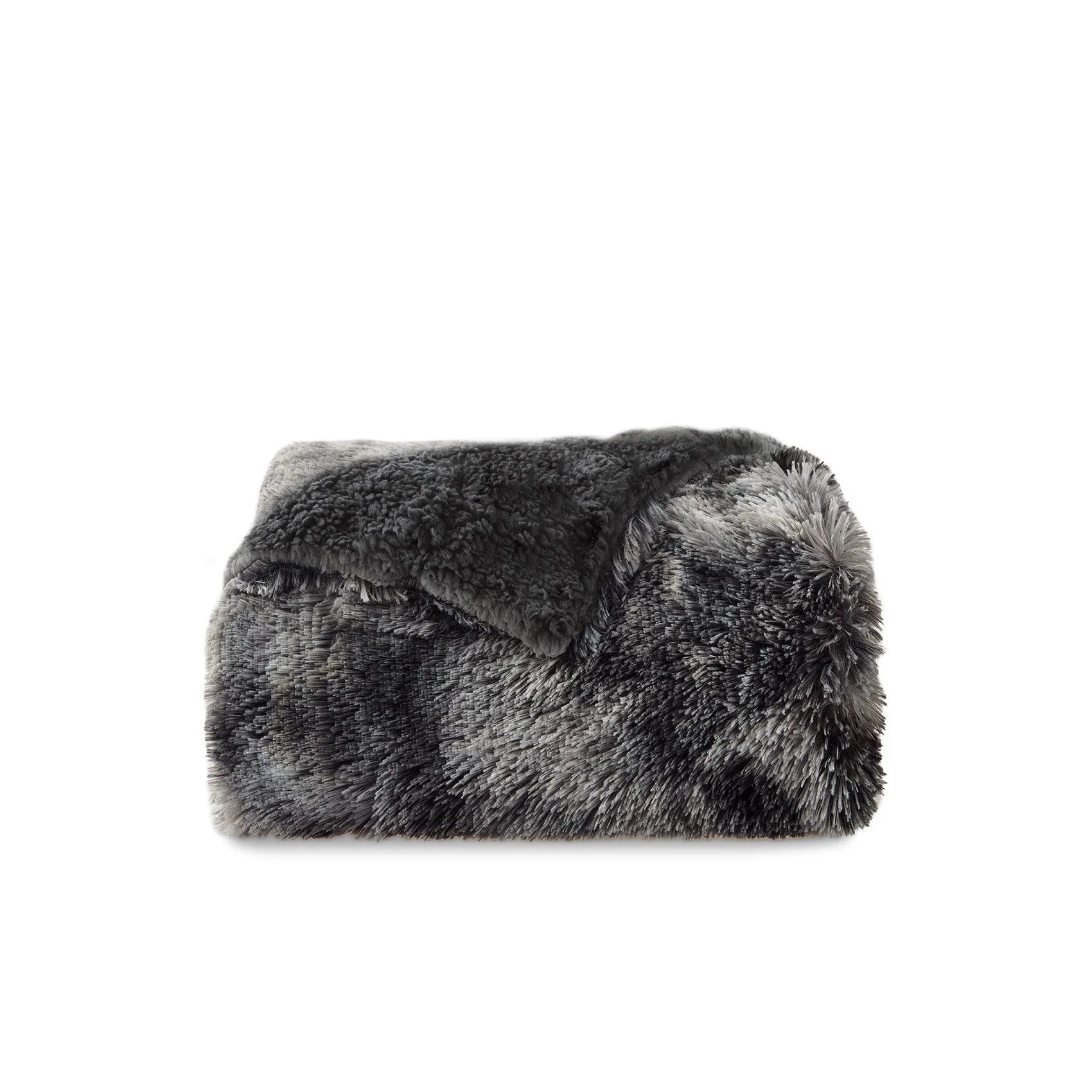 Fuzzy Faux Fur Throw Blanket