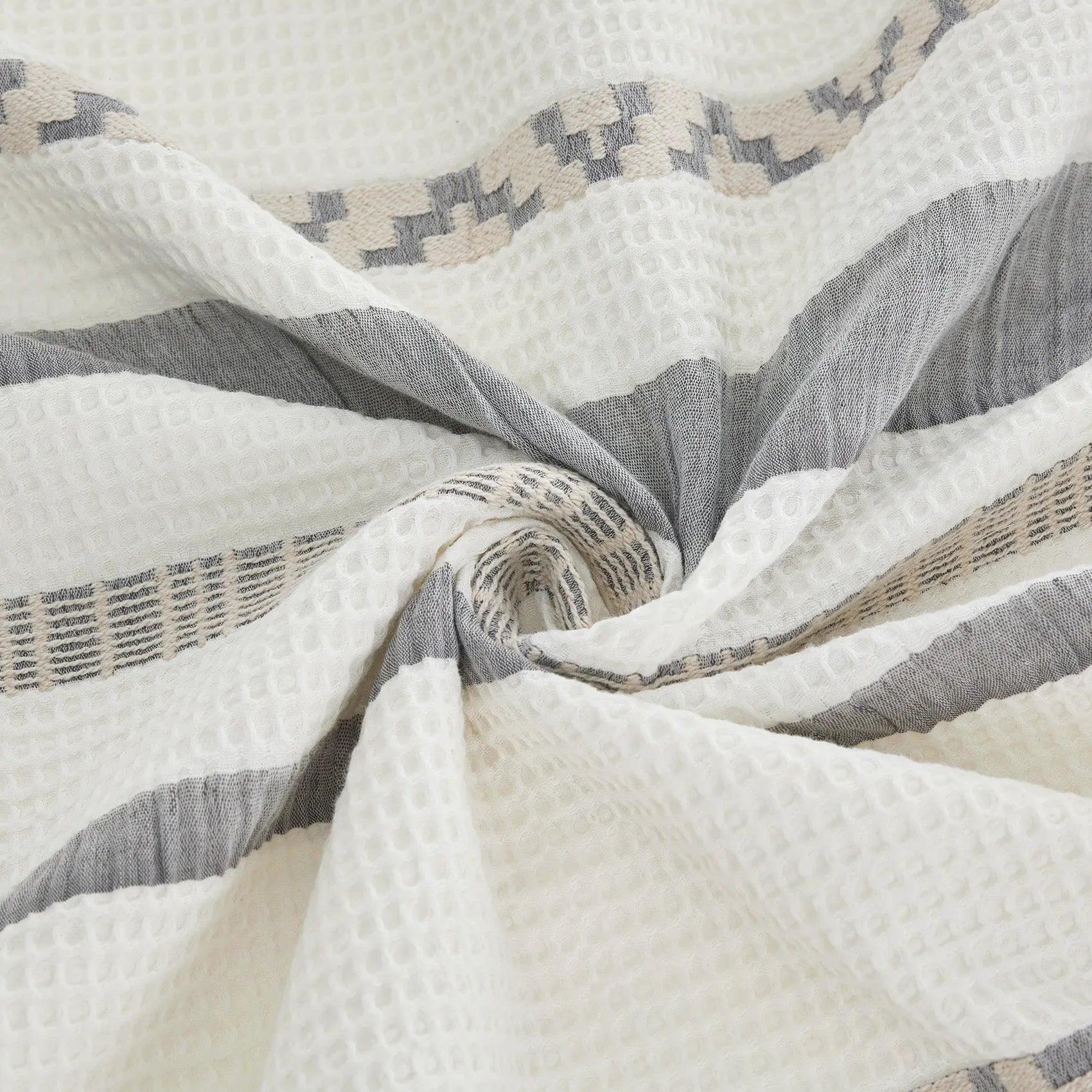 PureWoven™ Cotton Boho Waffle Weave Duvet Cover Set