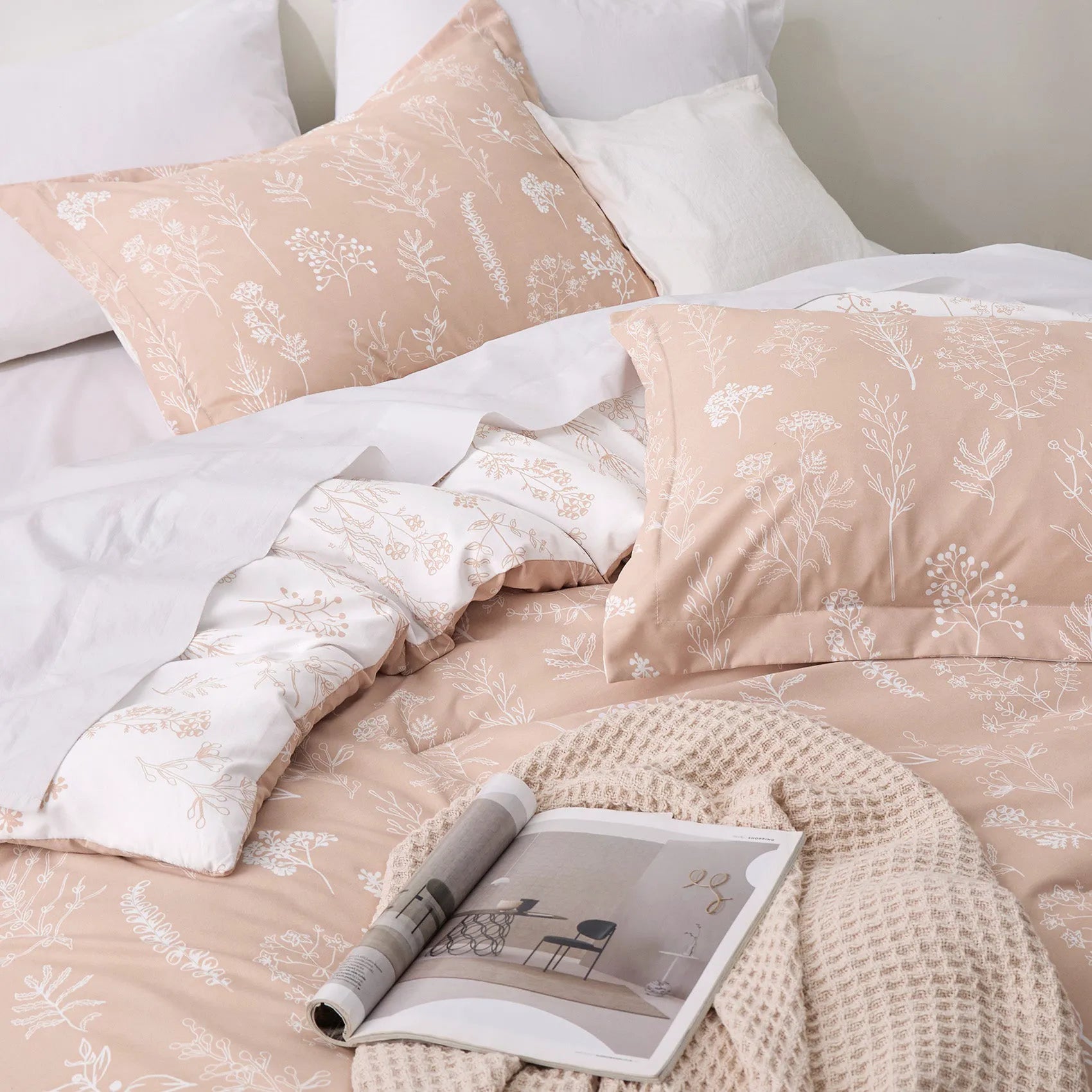 Reversible Floral Duvet Cover Set