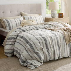 PureWoven™ Cotton Boho Waffle Weave Duvet Cover Set