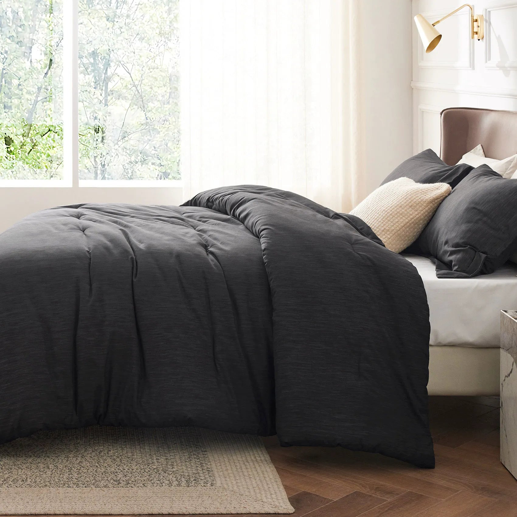 Cationic Dye Comforter Set - 90gsm