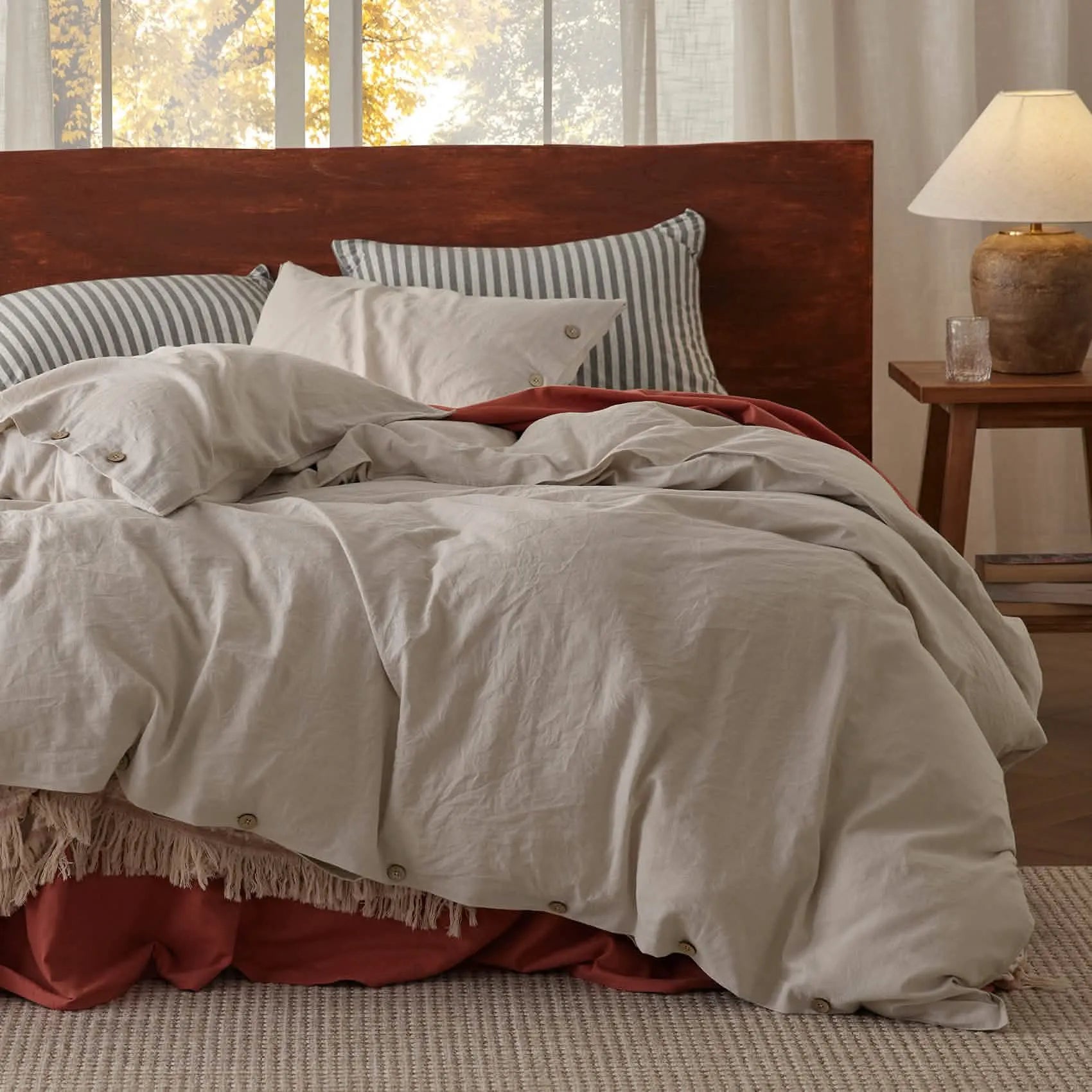 PureWoven™ Cotton-Linen Blend Duvet Cover Set