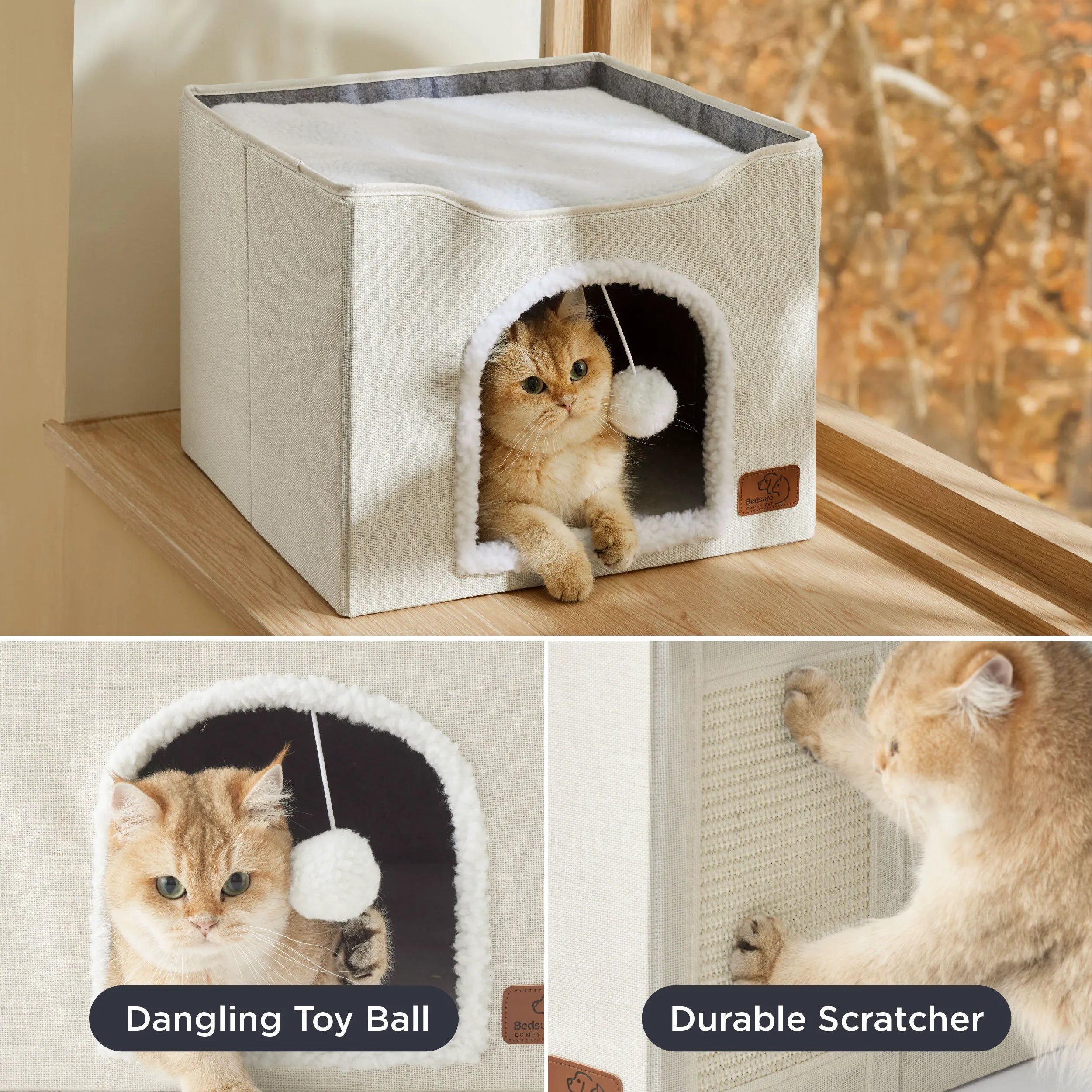 Indoor Cat Bed and House for Pets