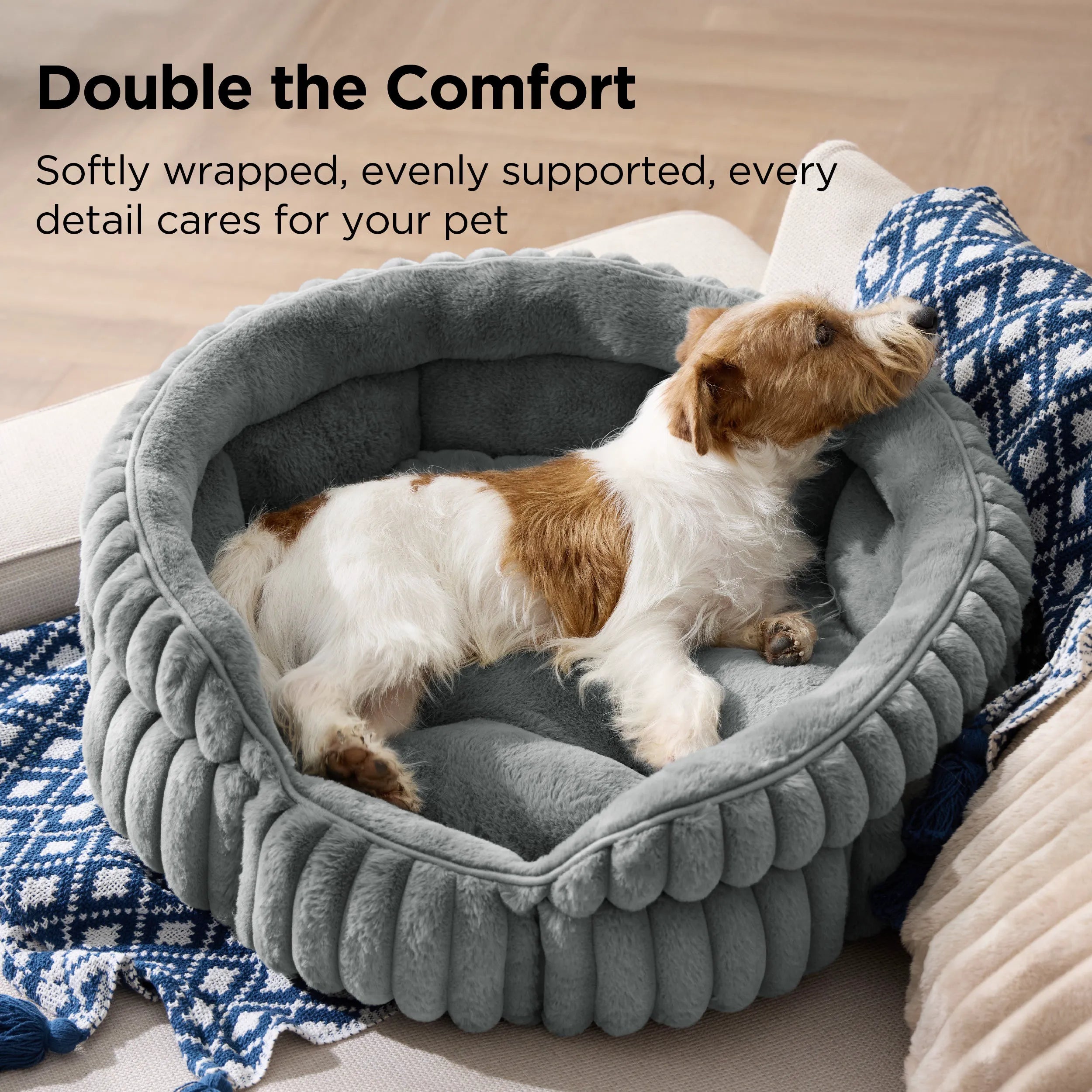 ComfyFleece™ Dual-Layer Cat Bed