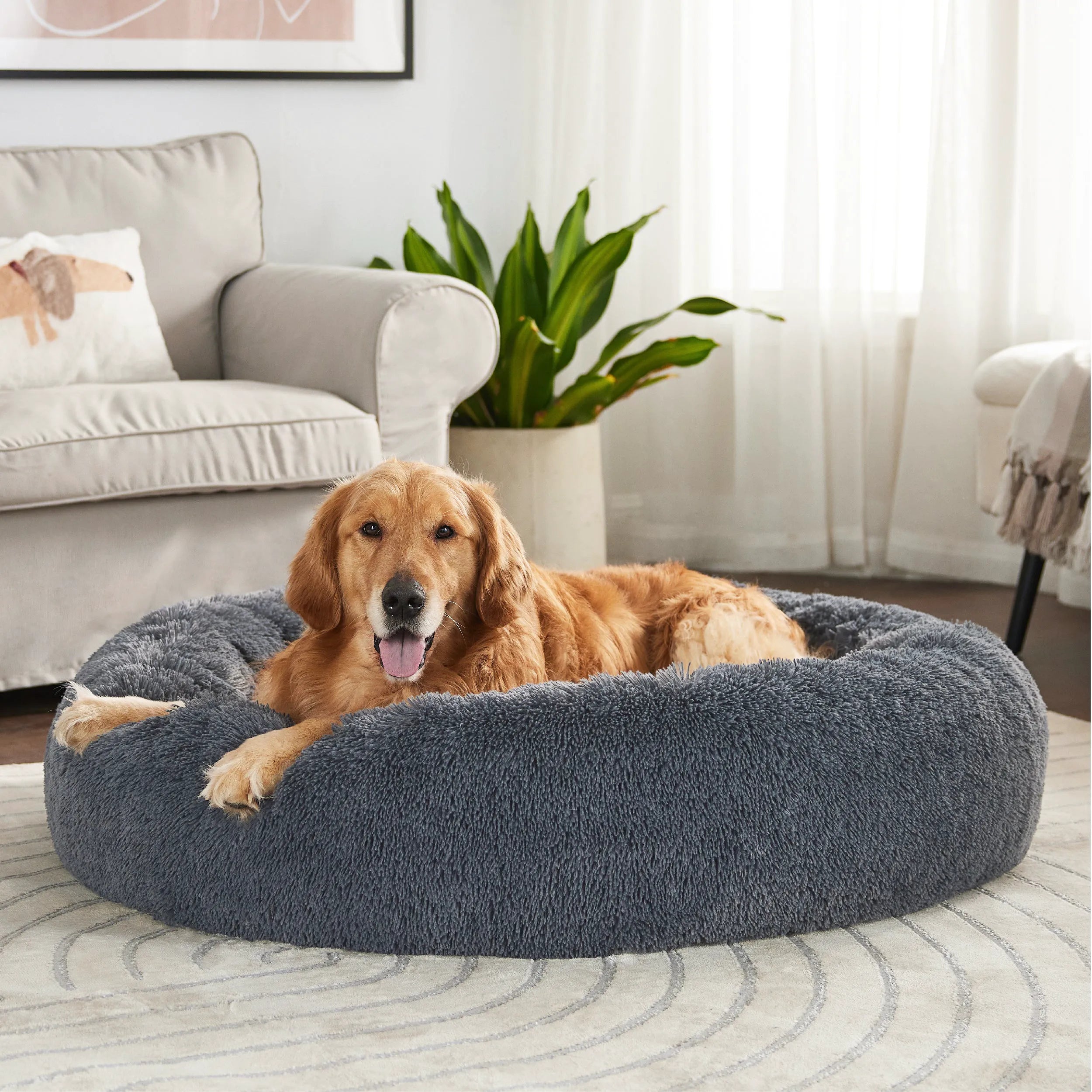 Calming Donut Bed for Pets