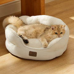Round Solid Pet Bed